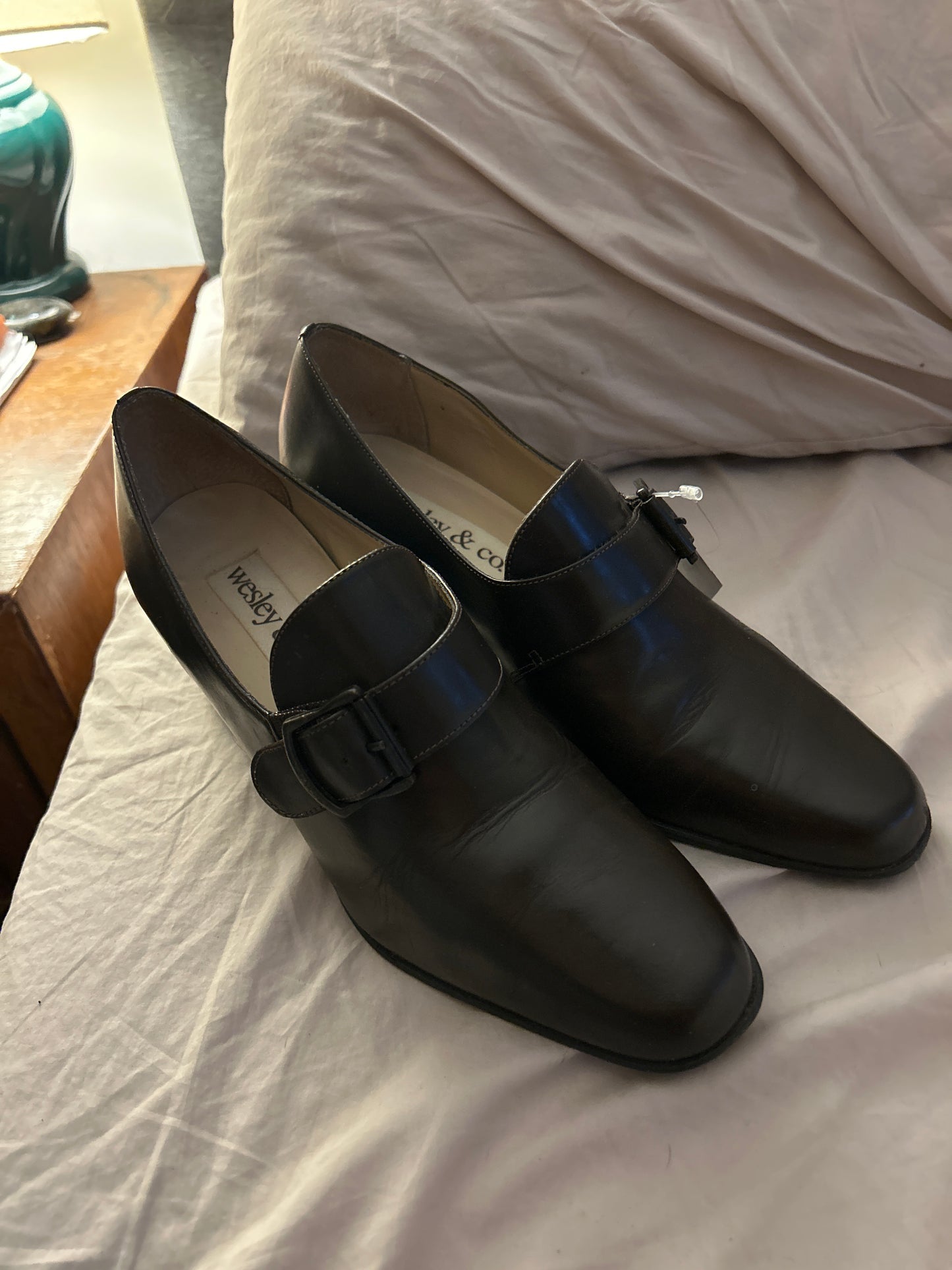 Street rat block heel buckle loafer