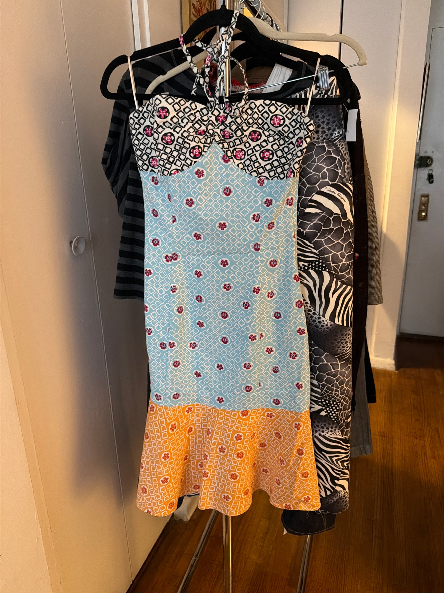 Moschino multicolor halter dress