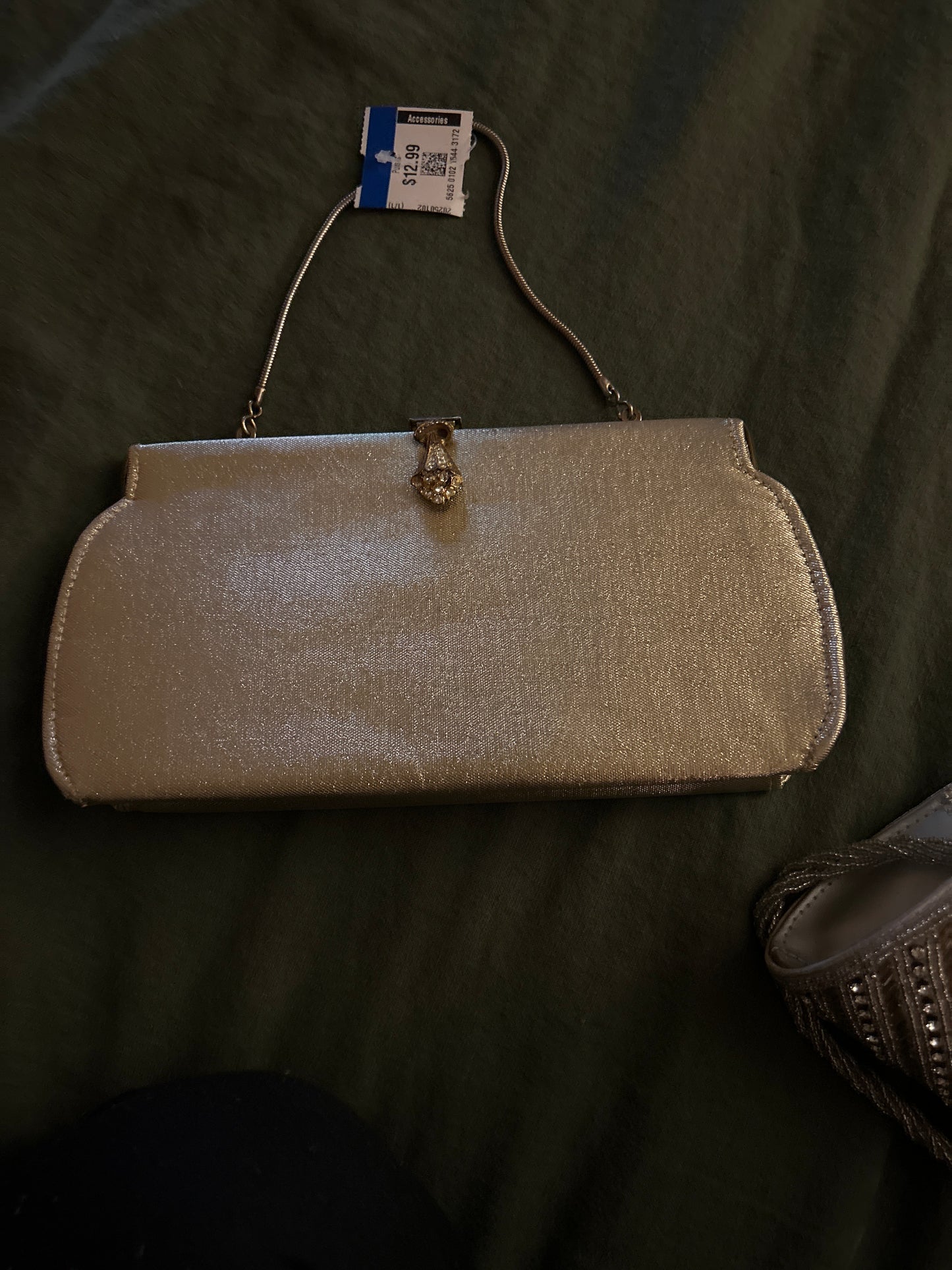Vintage evening bag tear drop closure