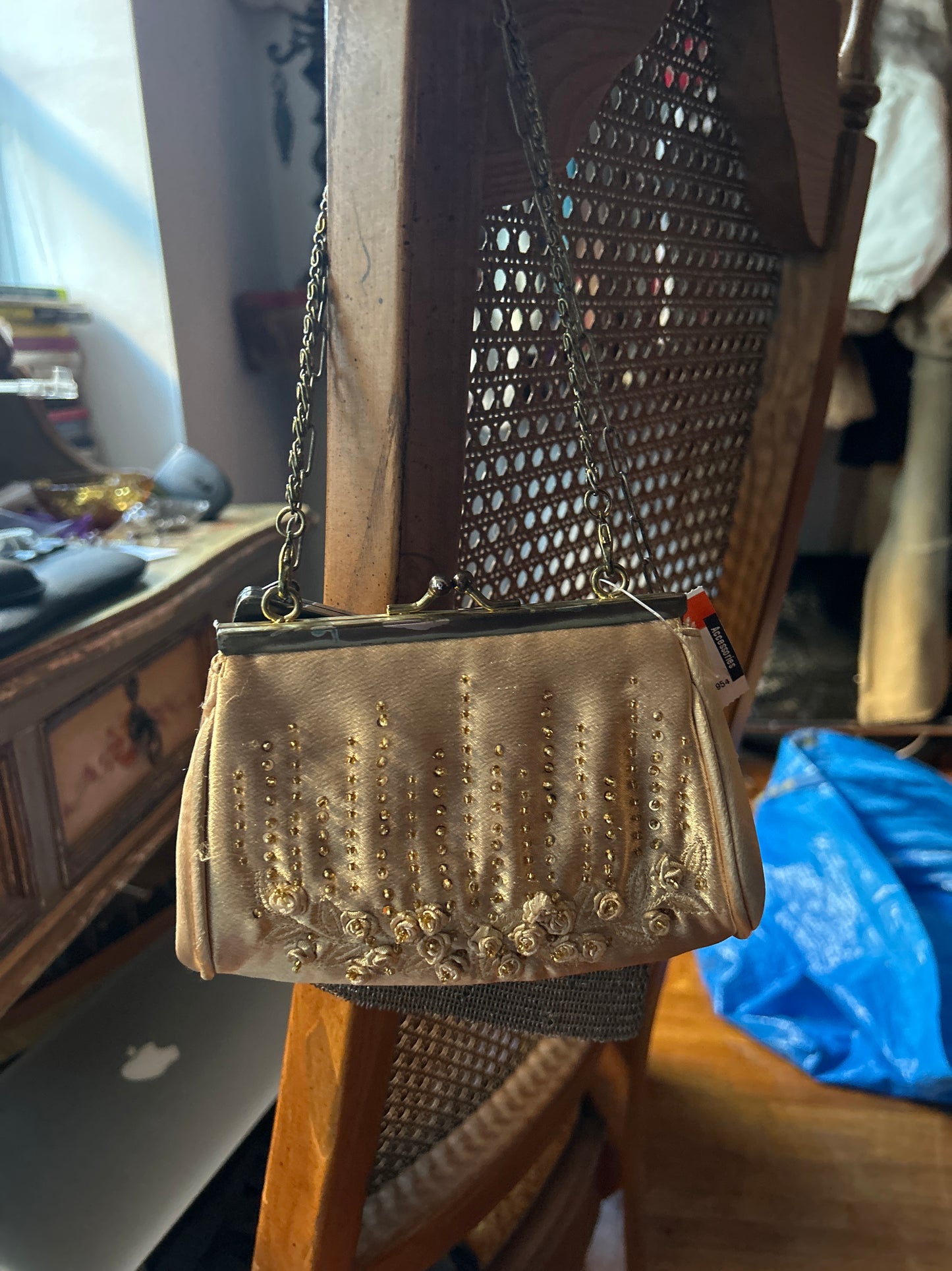 Tiny beaded purse AS IS