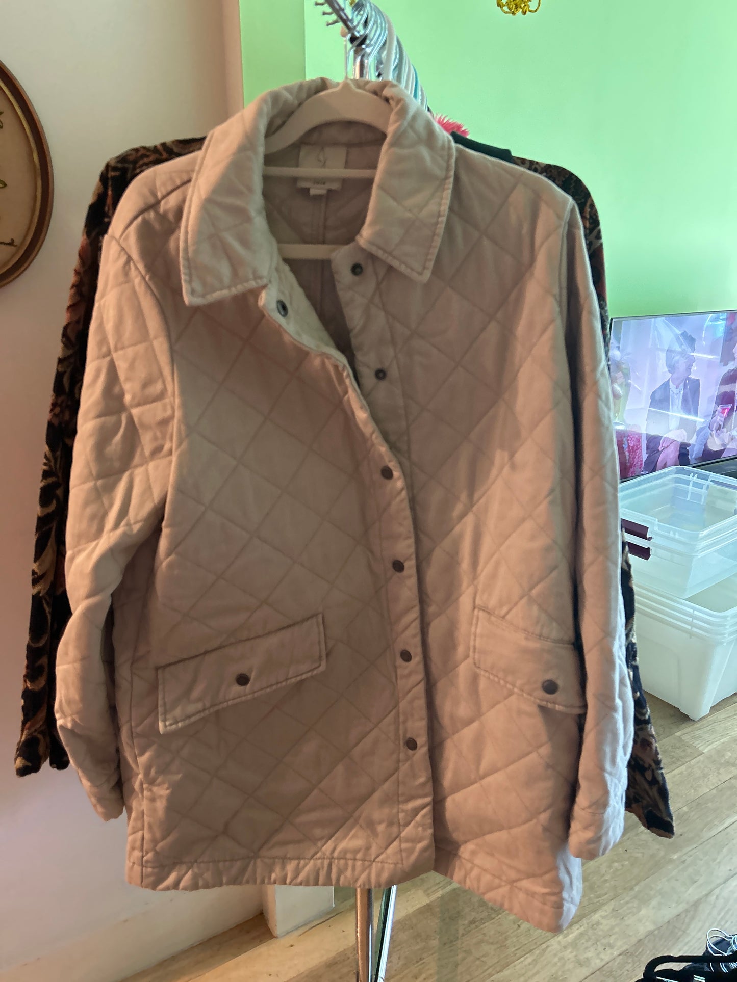 Joie quilted chore coat