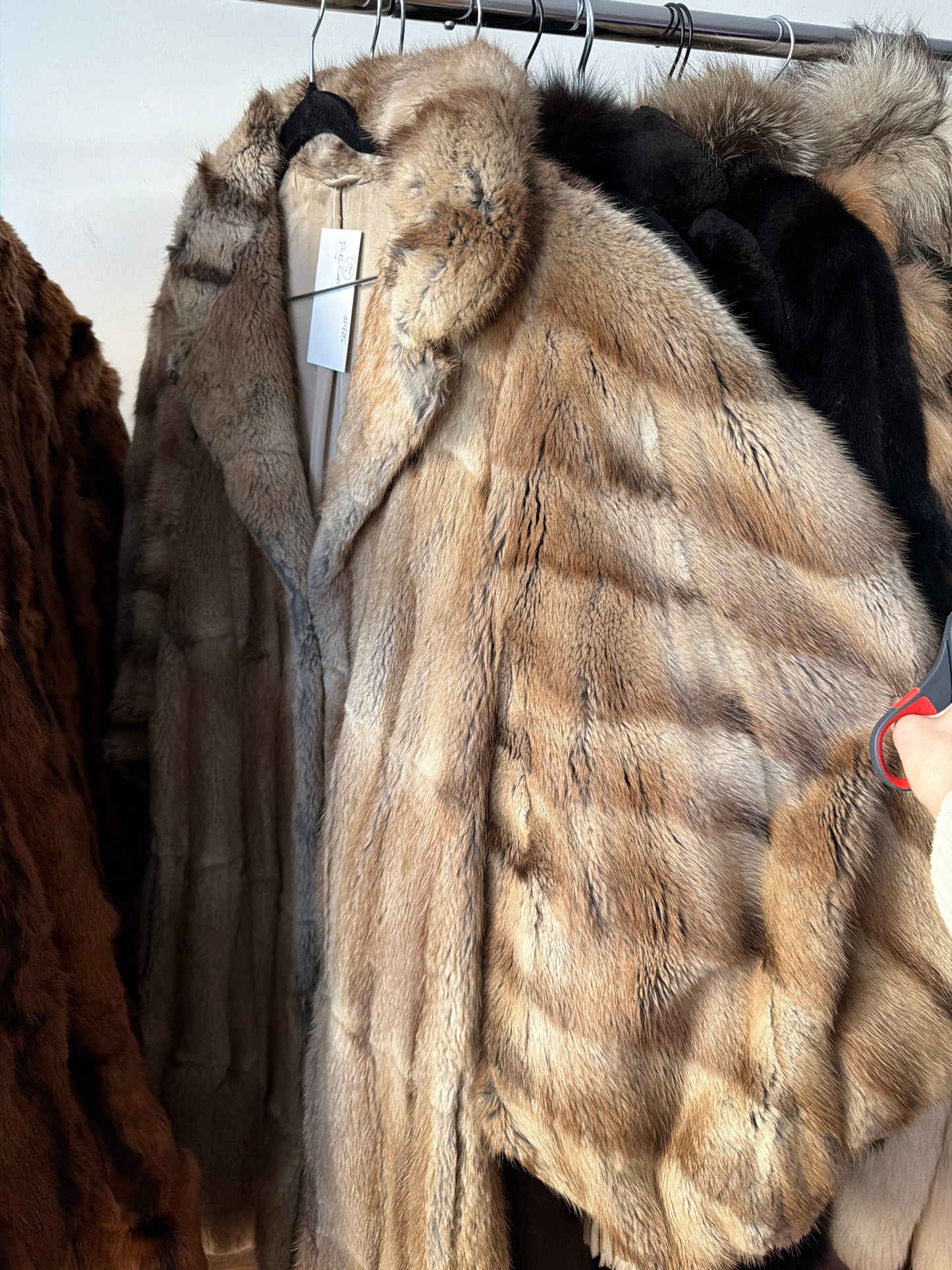 Bell sleeve fur coat JM 28
