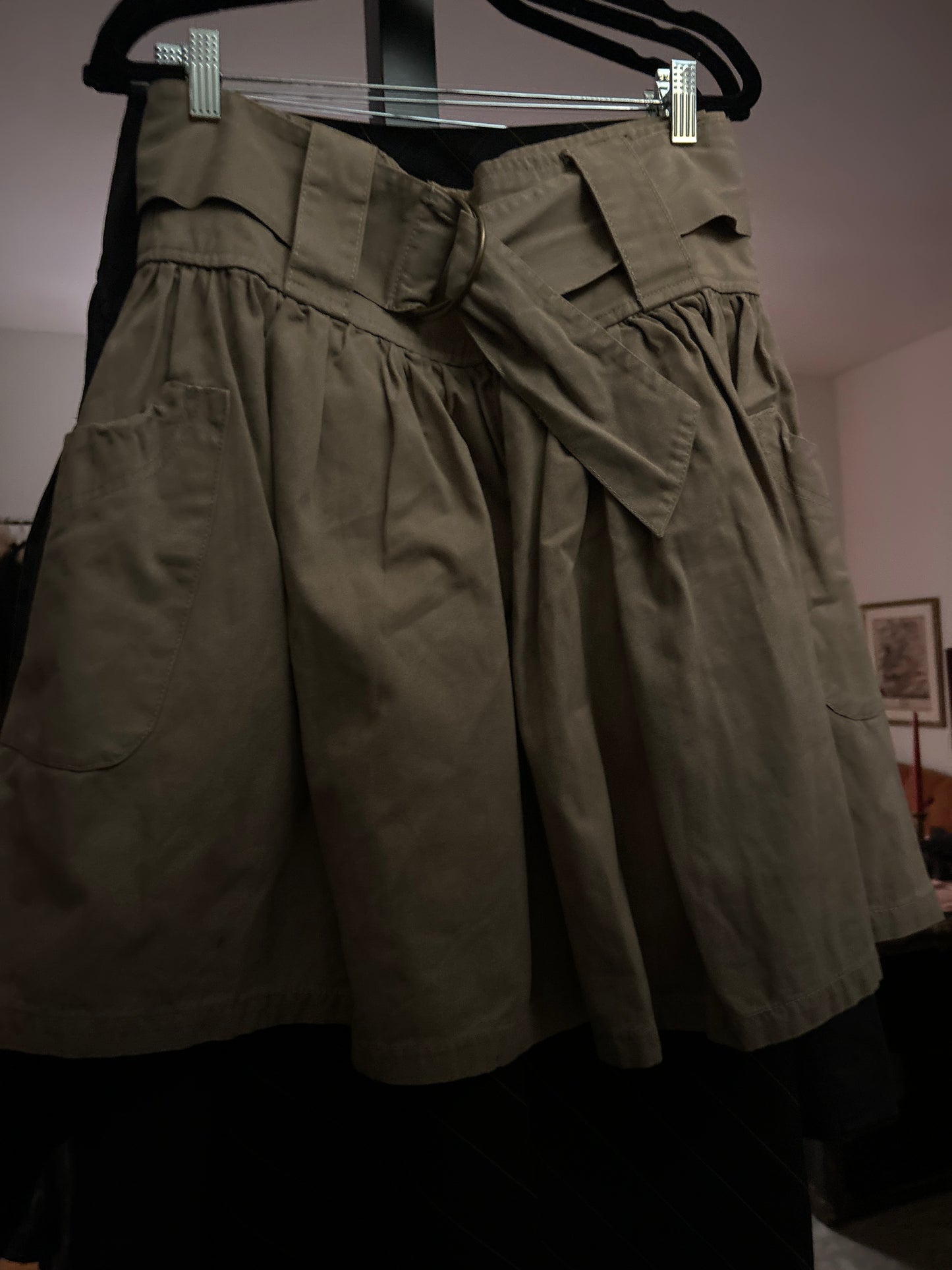 Emonite cotton khaki skirt