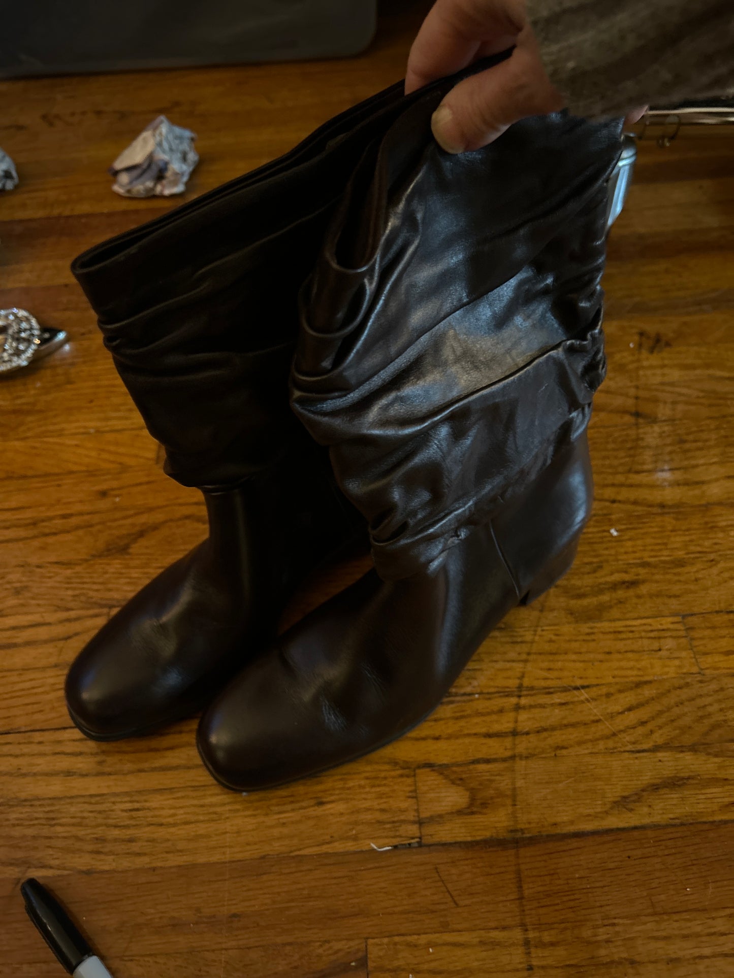 JM brown slouch boot sz 7.5 144