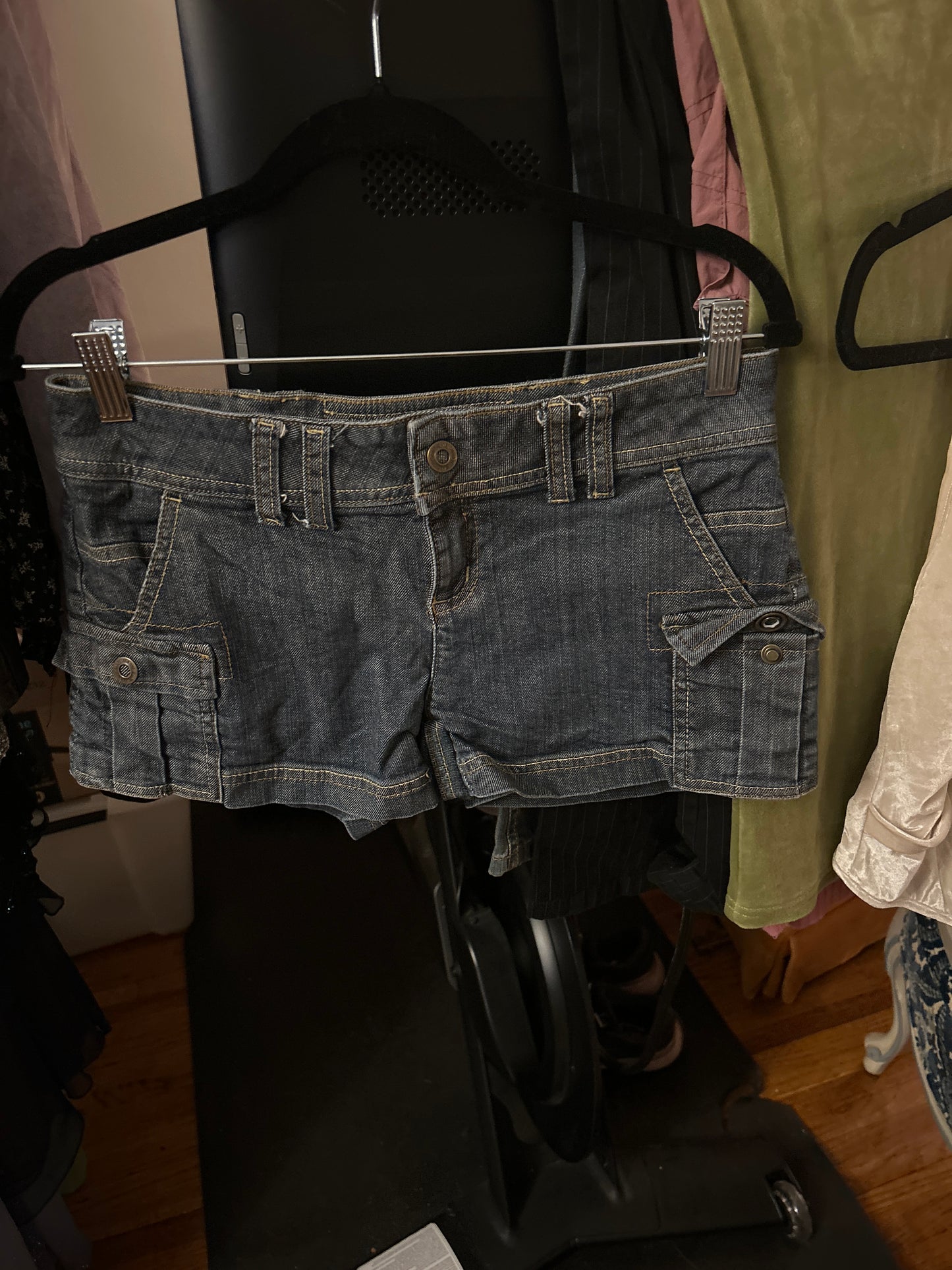 Smart set dark denim short shorts