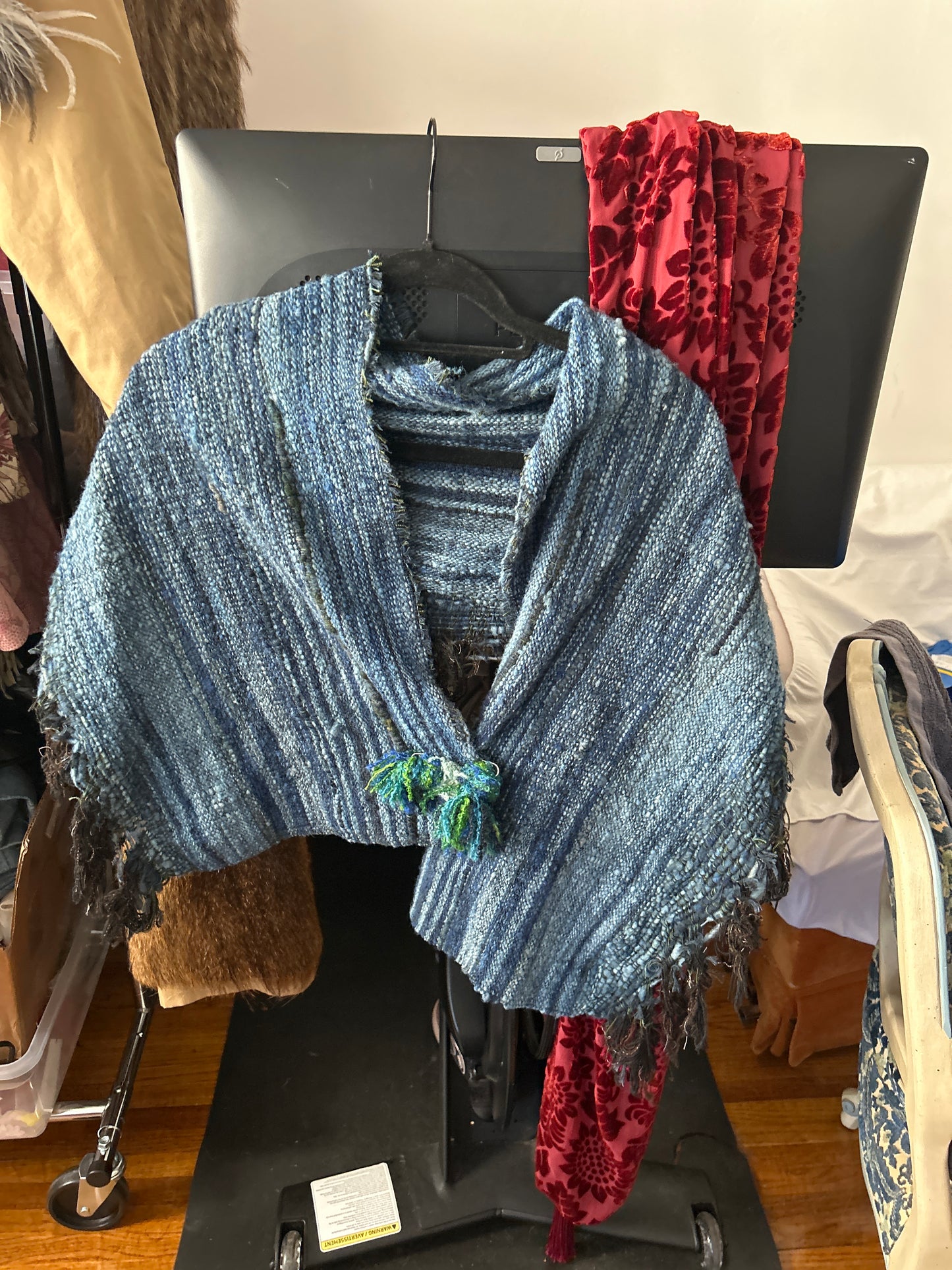 JM Blue handmade poncho 214