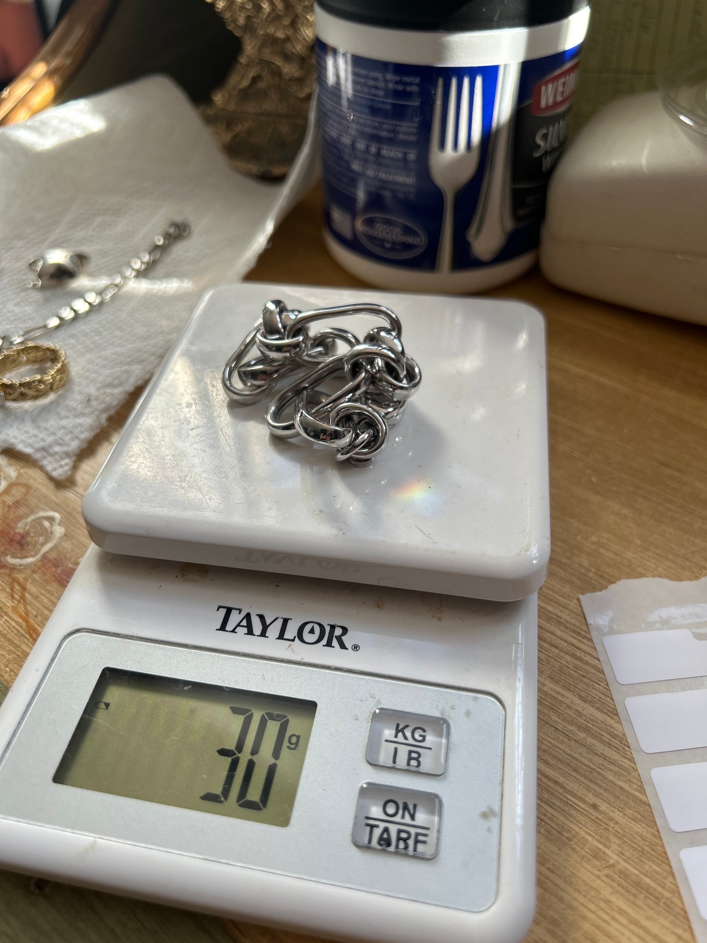 Sterling silver chunky Figaro bracelet 01502Y