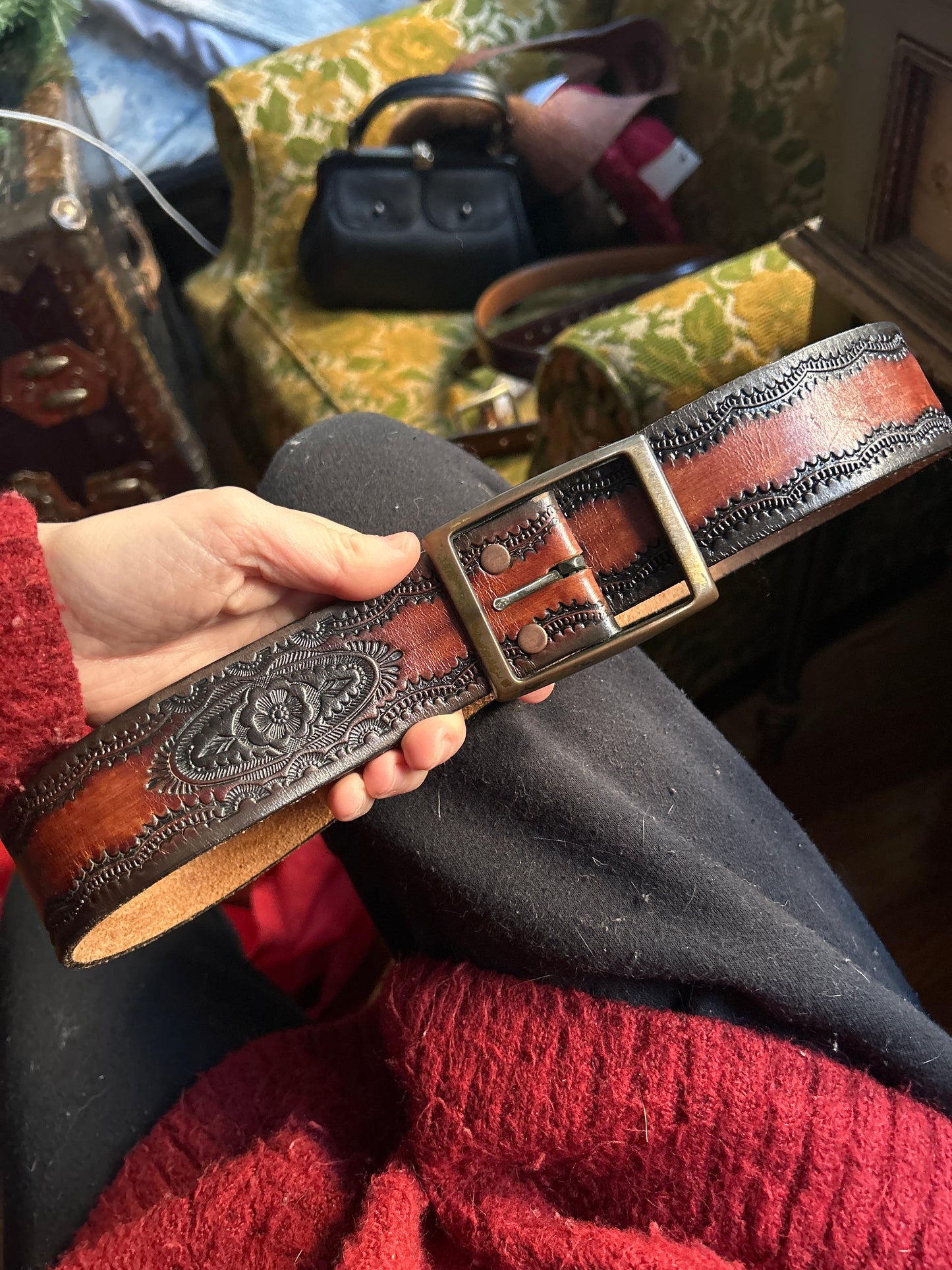 JM brown 70s belt 171