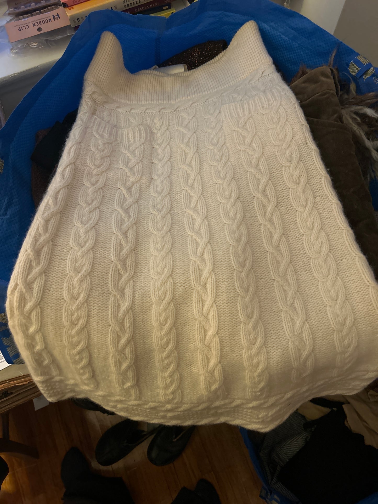 JM DVF cable knit angora skirt 118