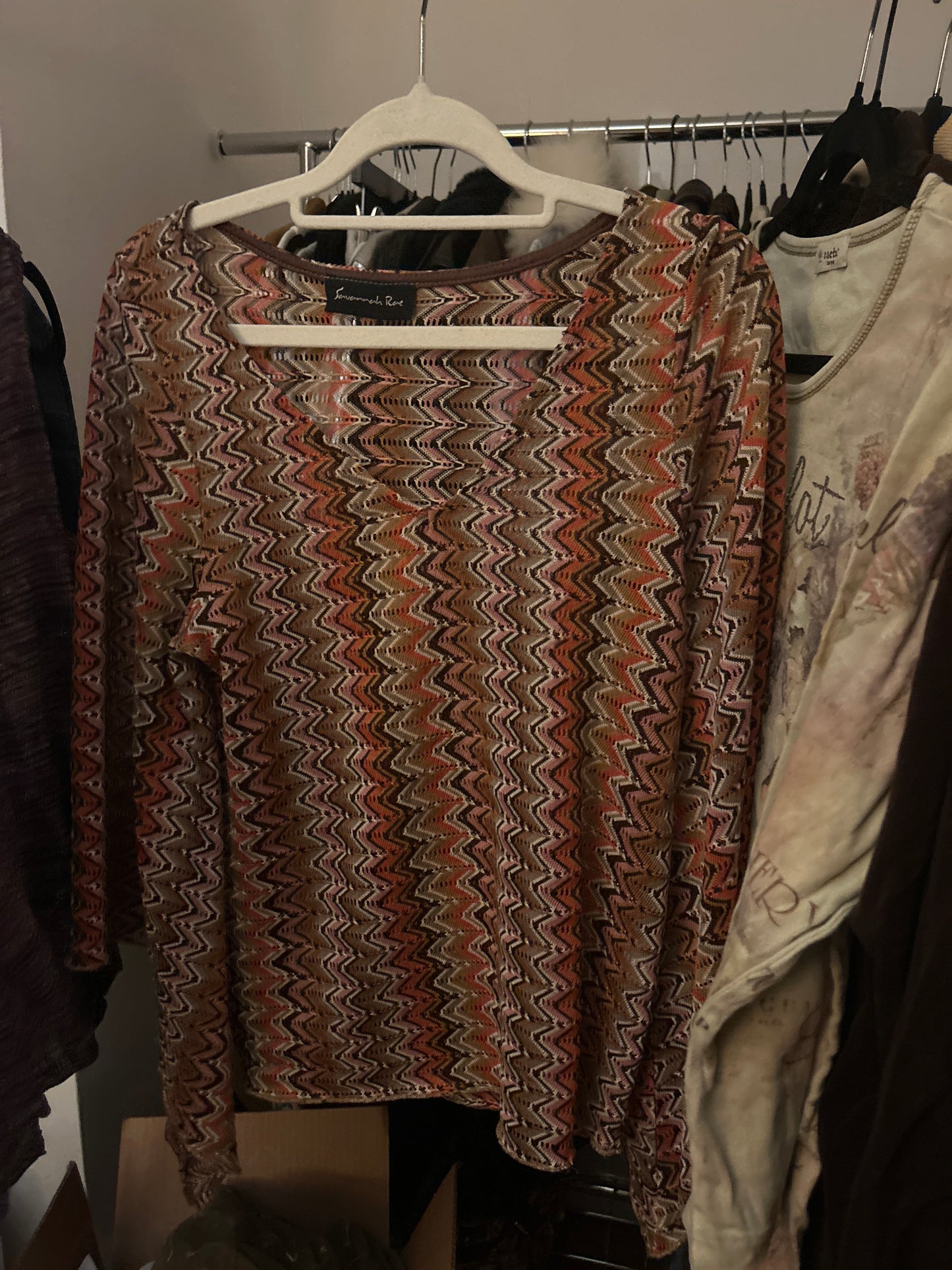 Striped knit missoni style top