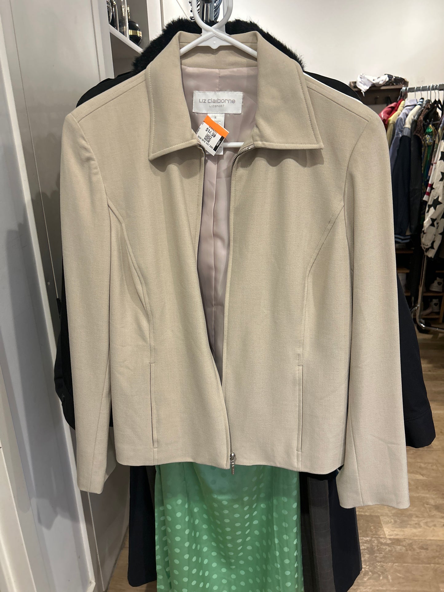 Liz Claiborne zip up blazer