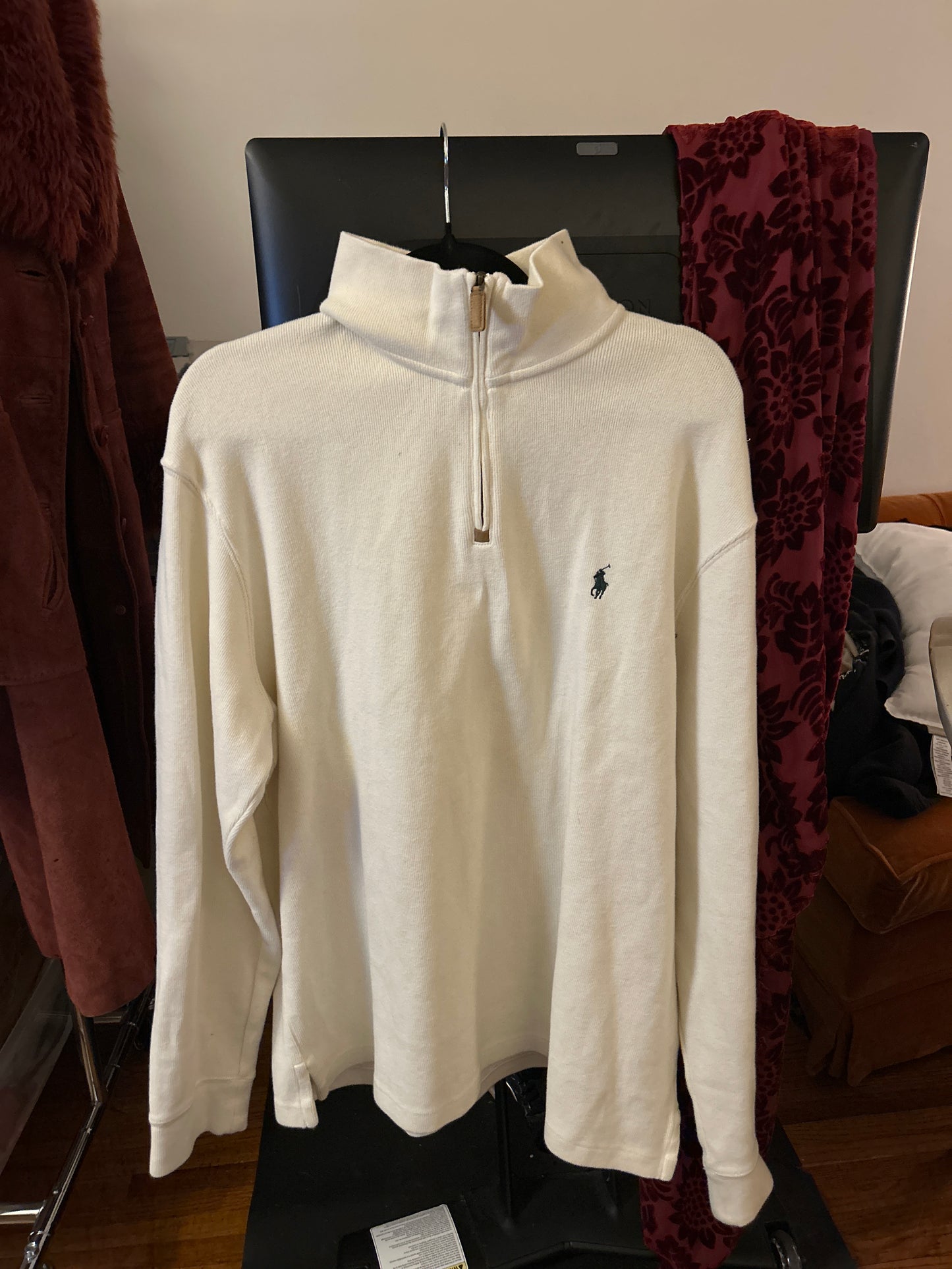 Ralph Lauren cream quarter zip