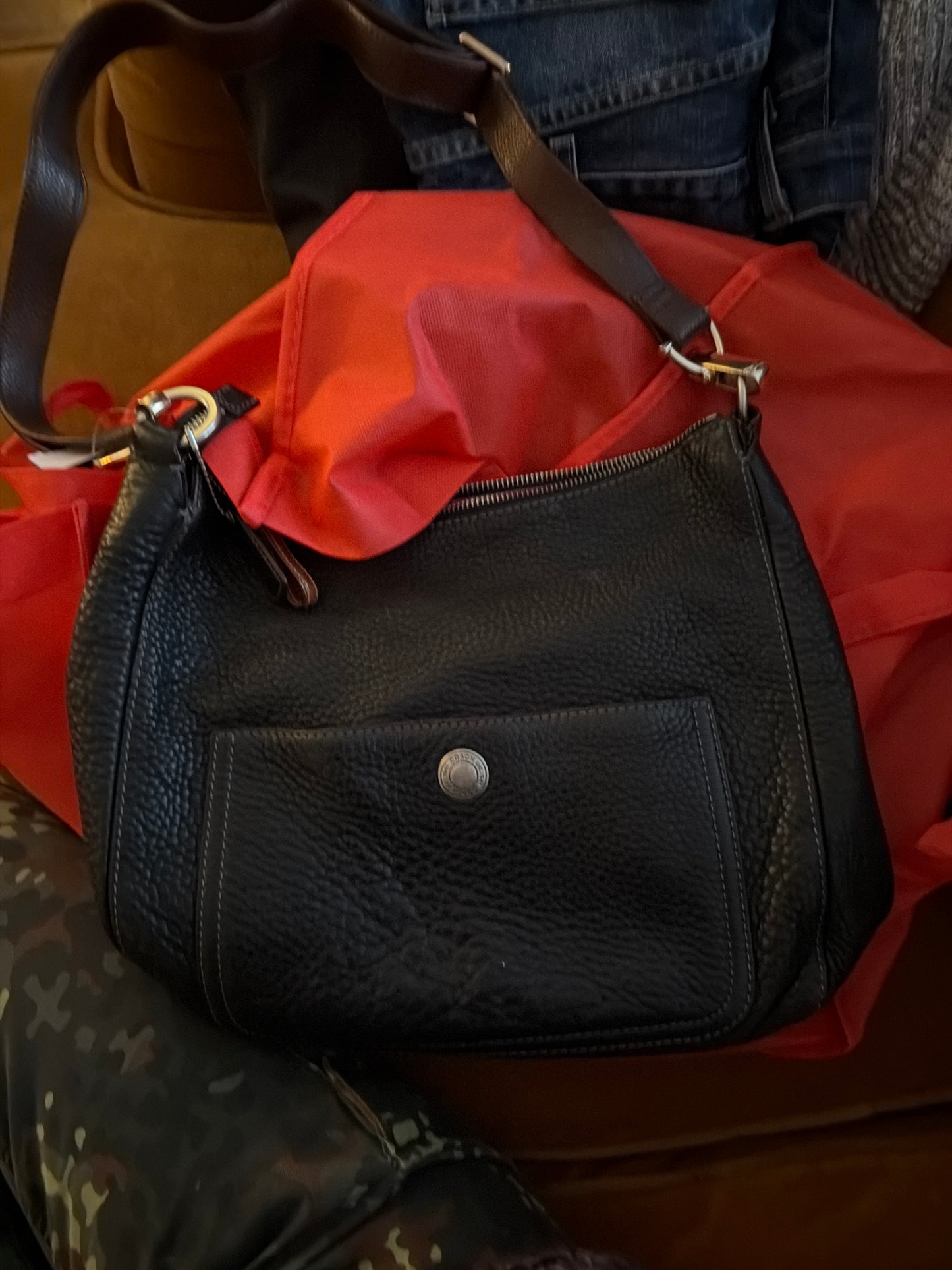 Coach soho hobo pebbled leather bag