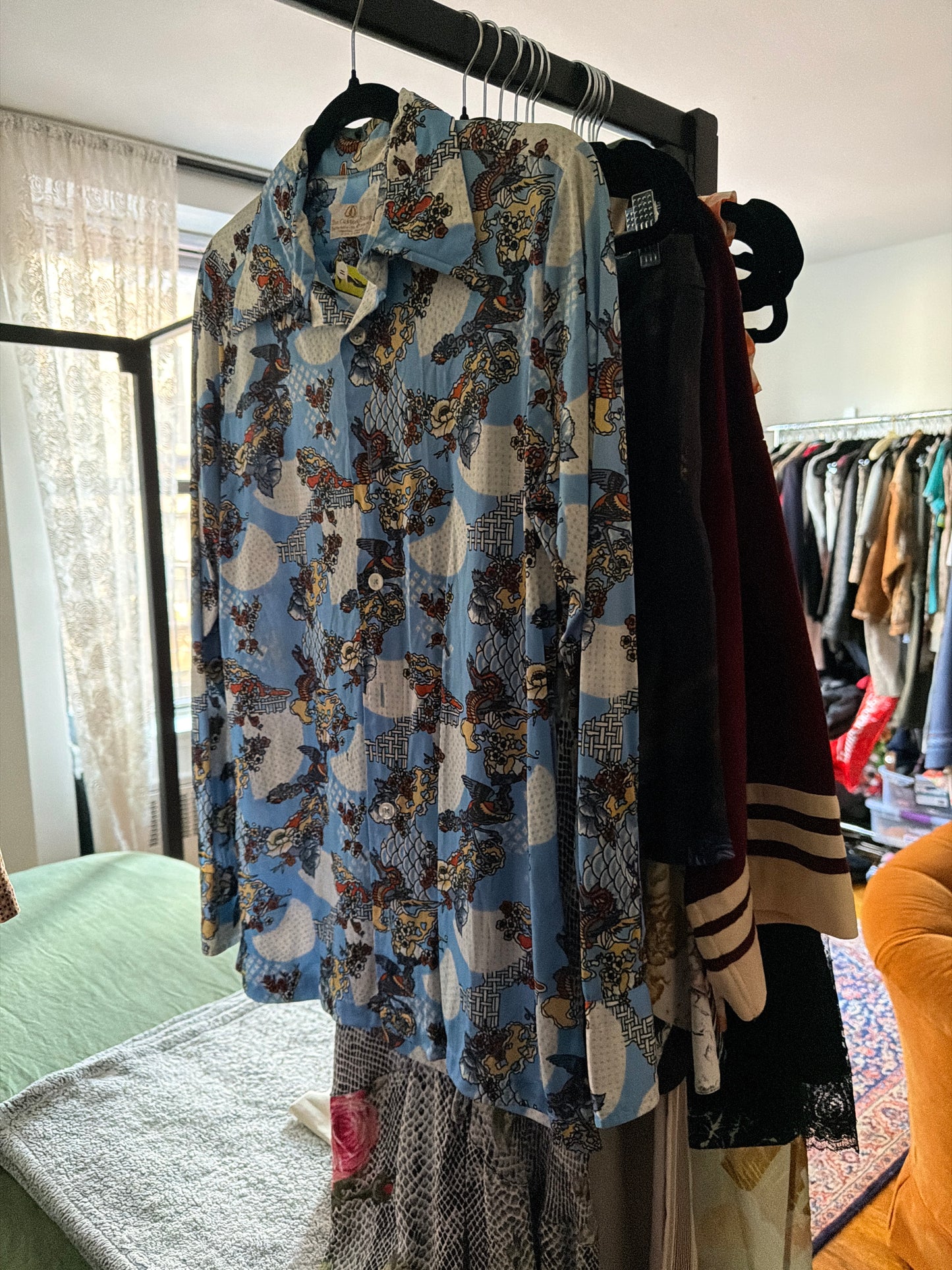 70s short blue print JM 11