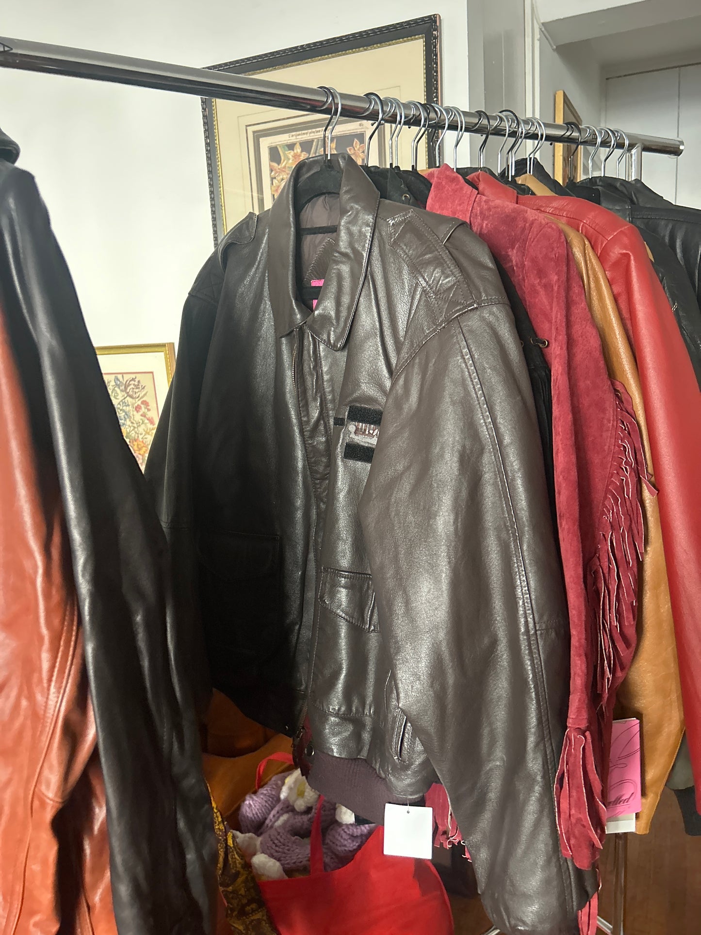 The worlds finest clothes leather bomber