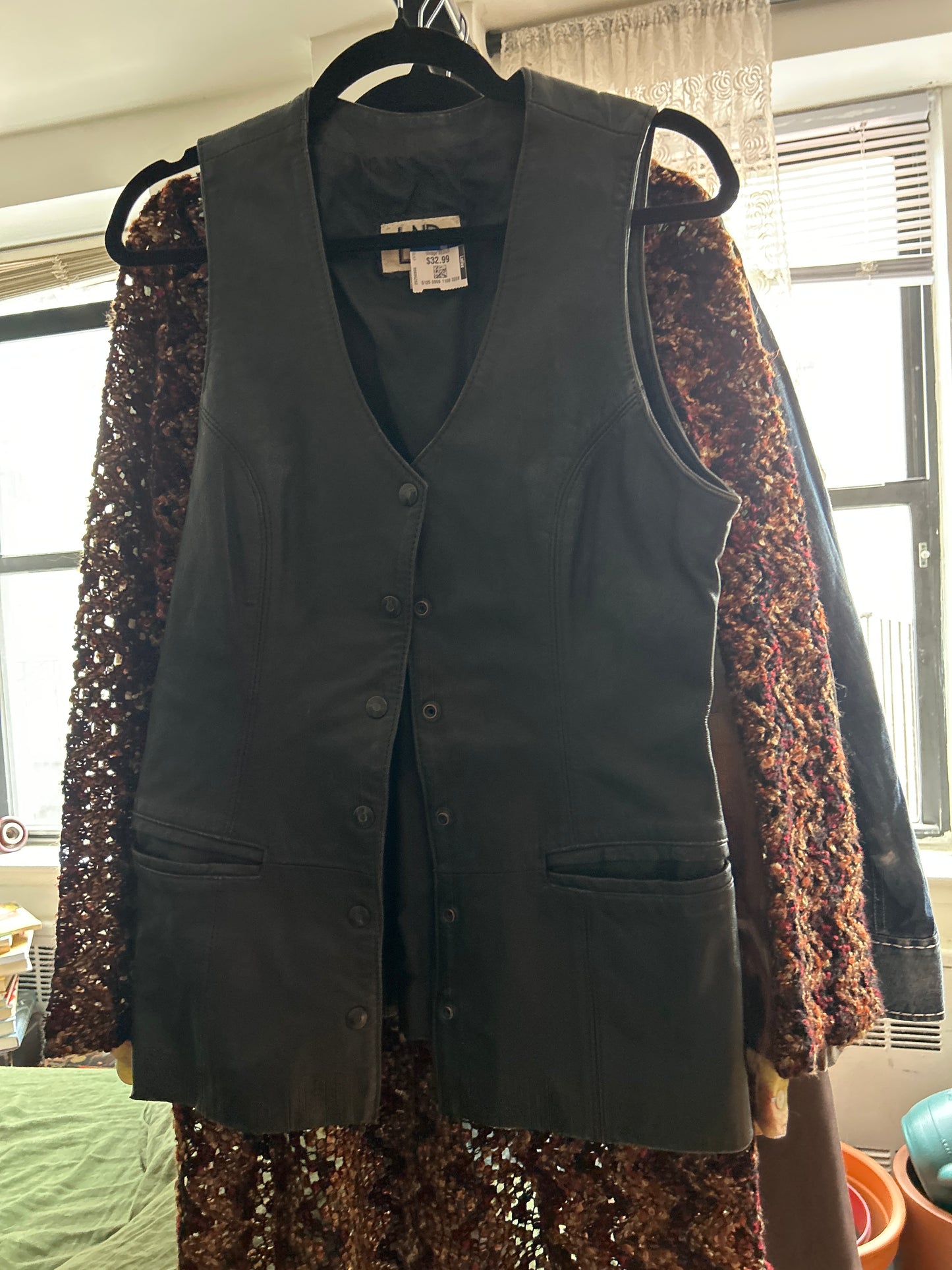 Leather vest