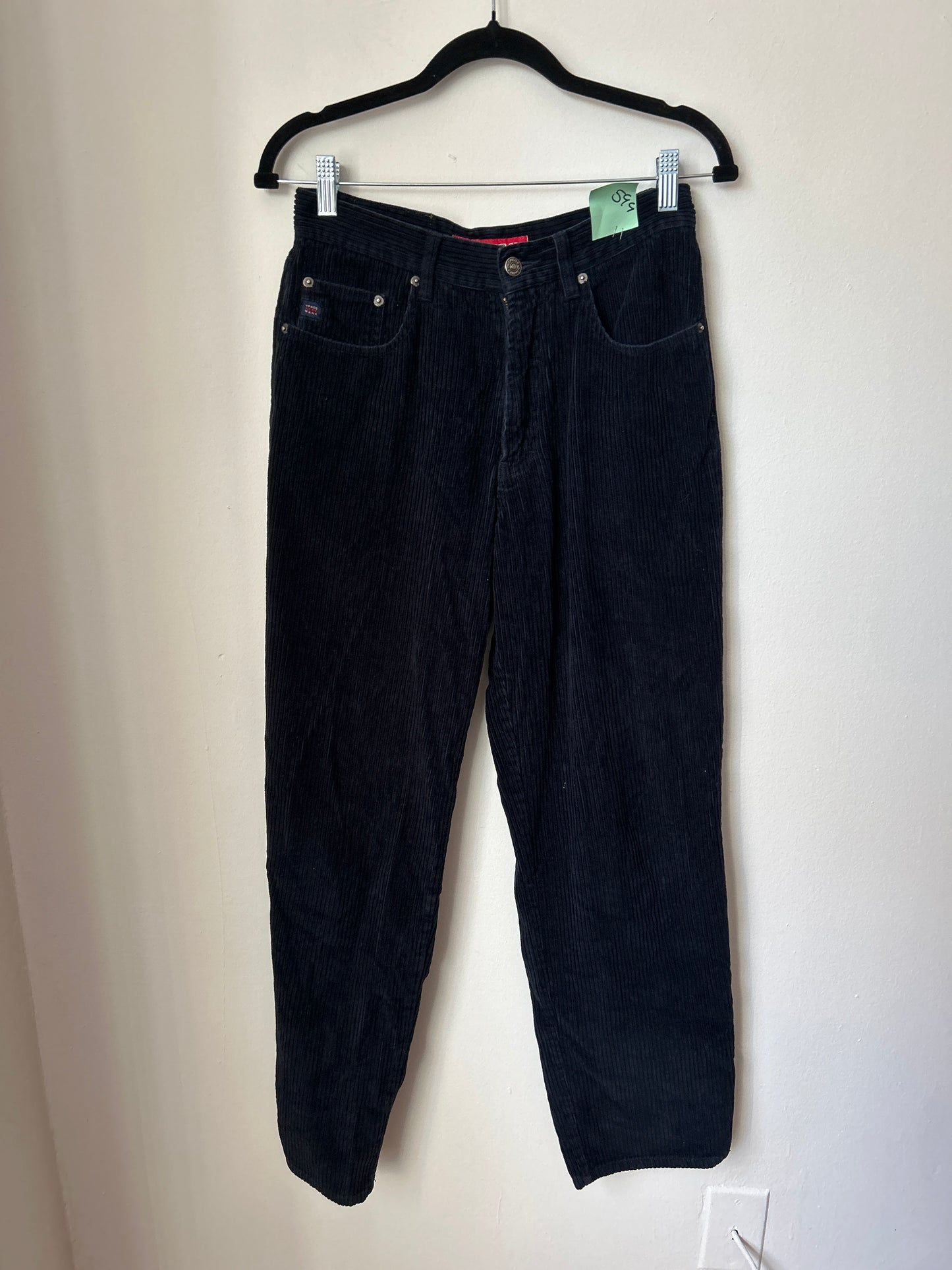 Navy corduroy trousers