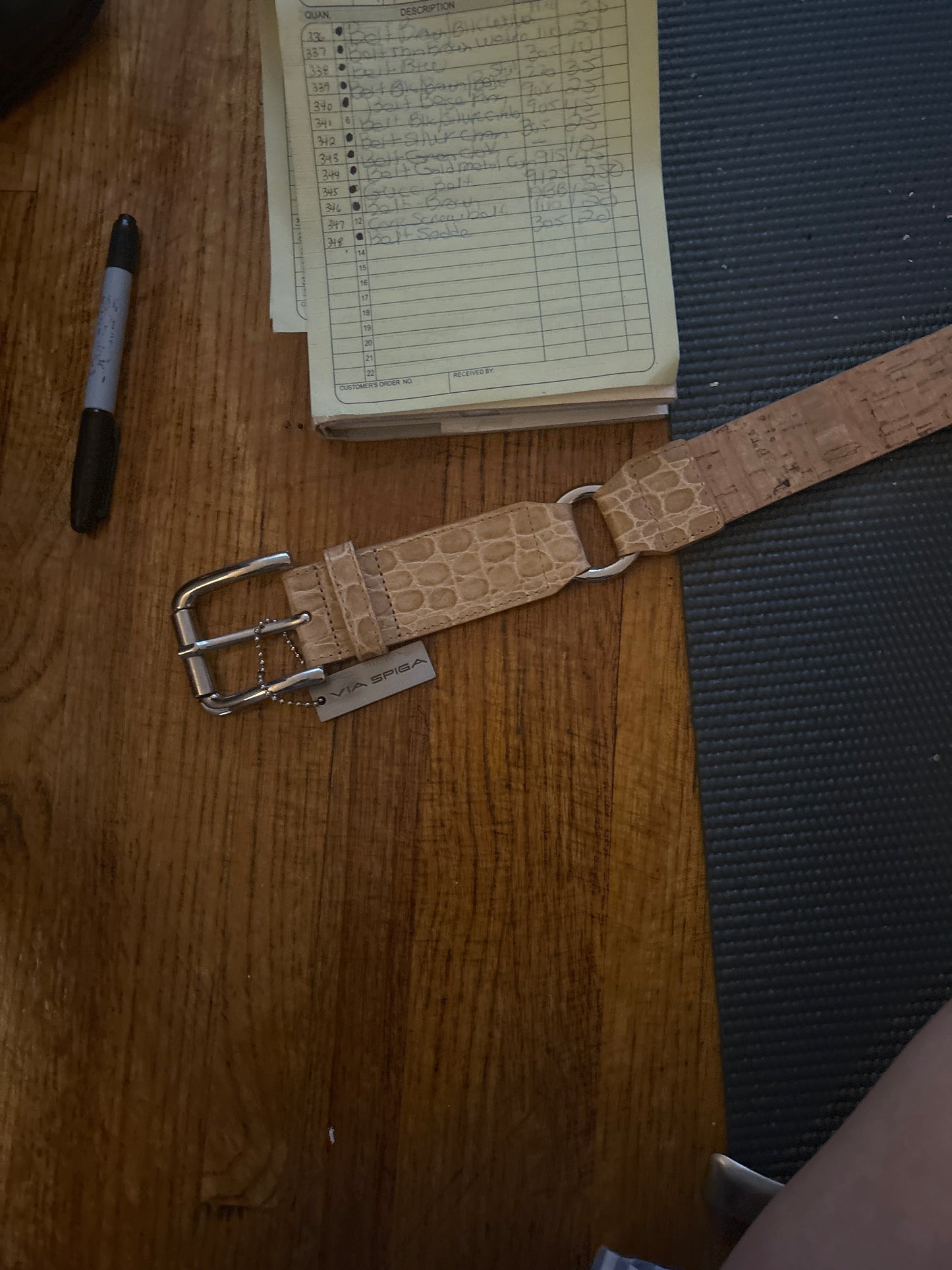 Cork screw belt via spiga JM 347
