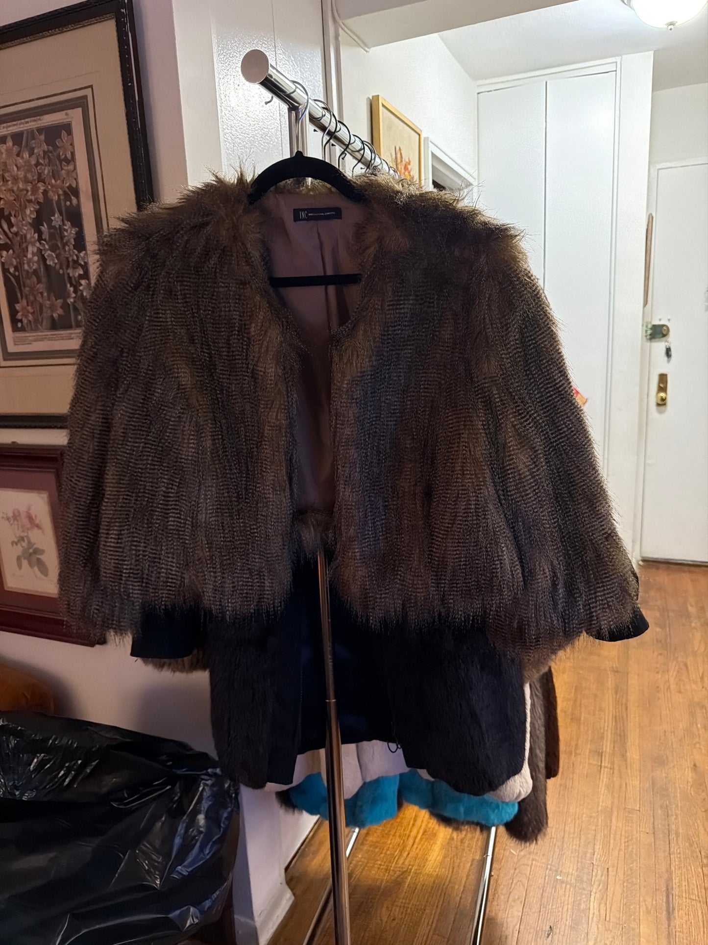 Brown faux INC jacket JM 2