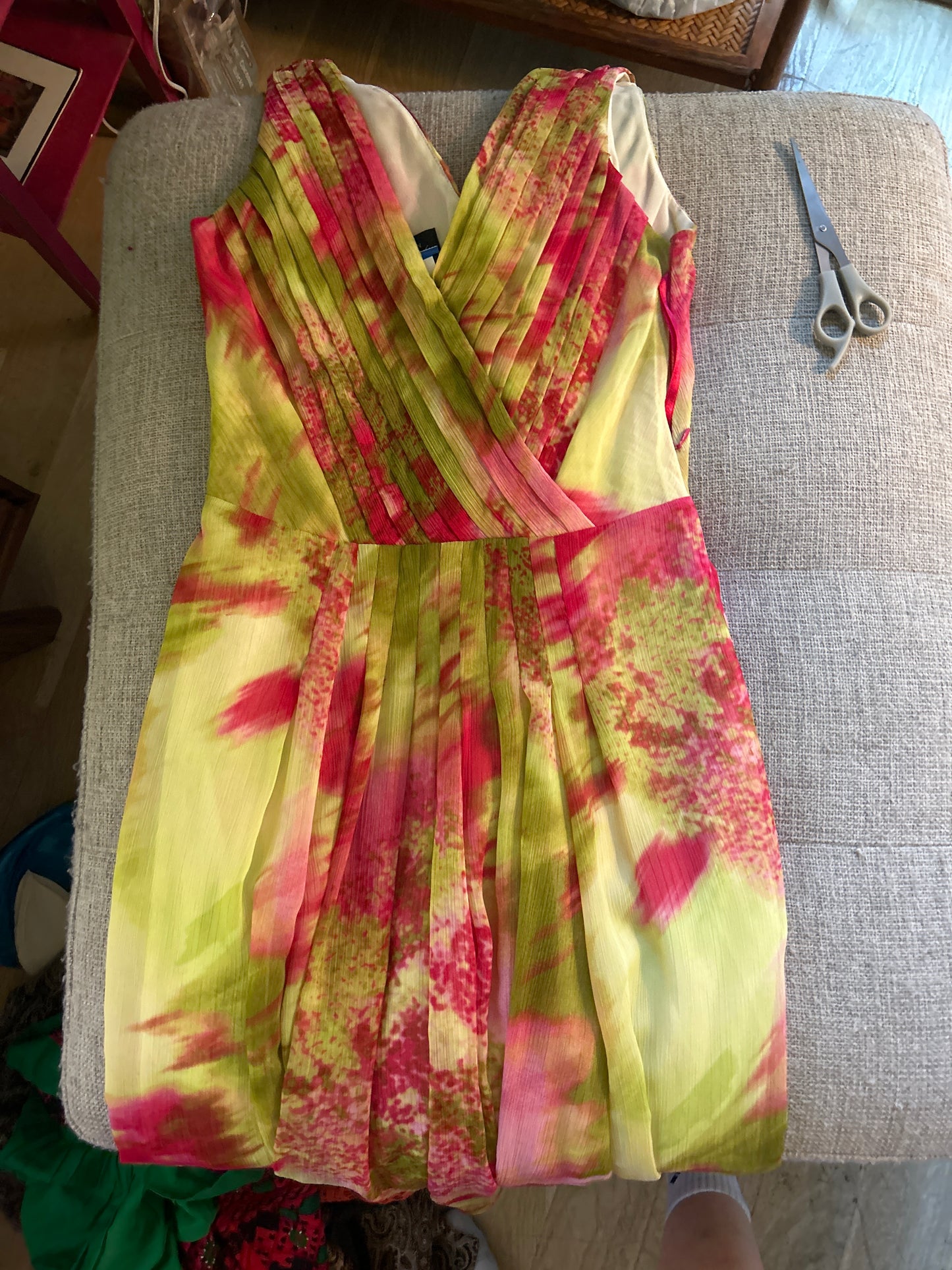 Pink/lime dress