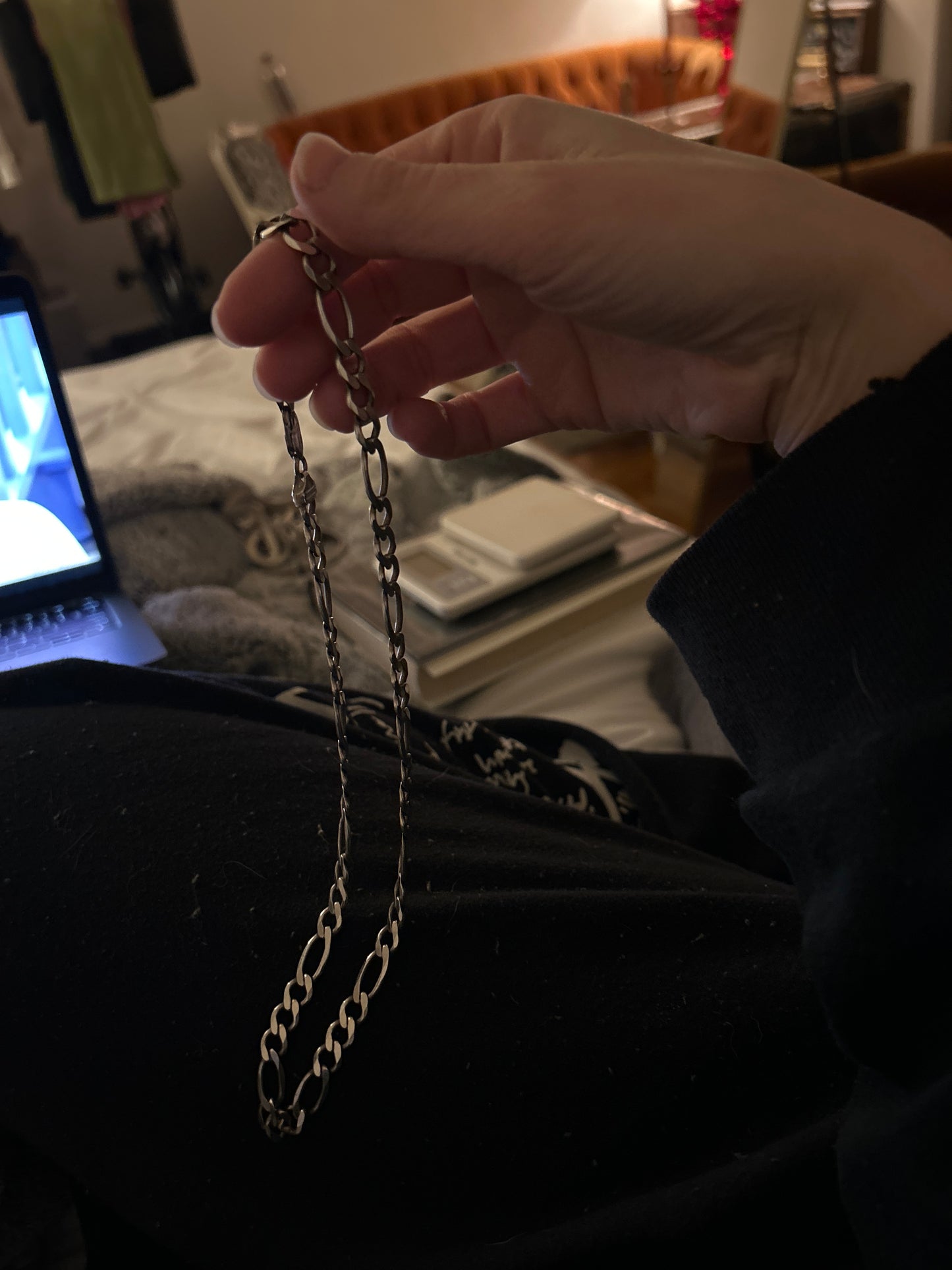 Sterling silver 925 Italian Figaro chain