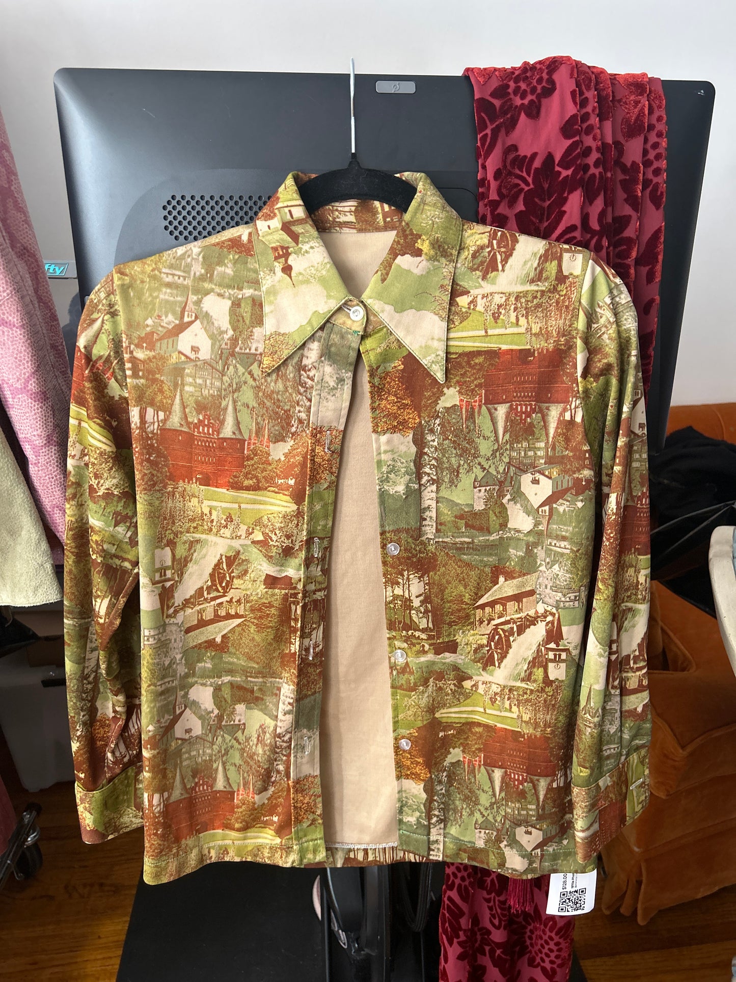 70s Dutch print top