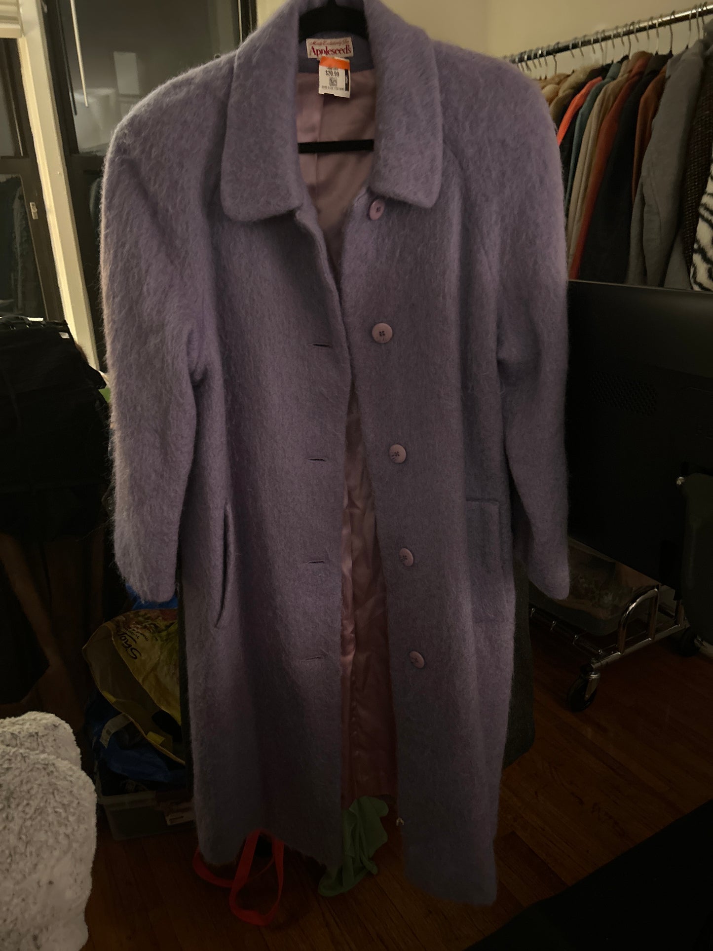 Appleseeds purple mohair jacket 01501T