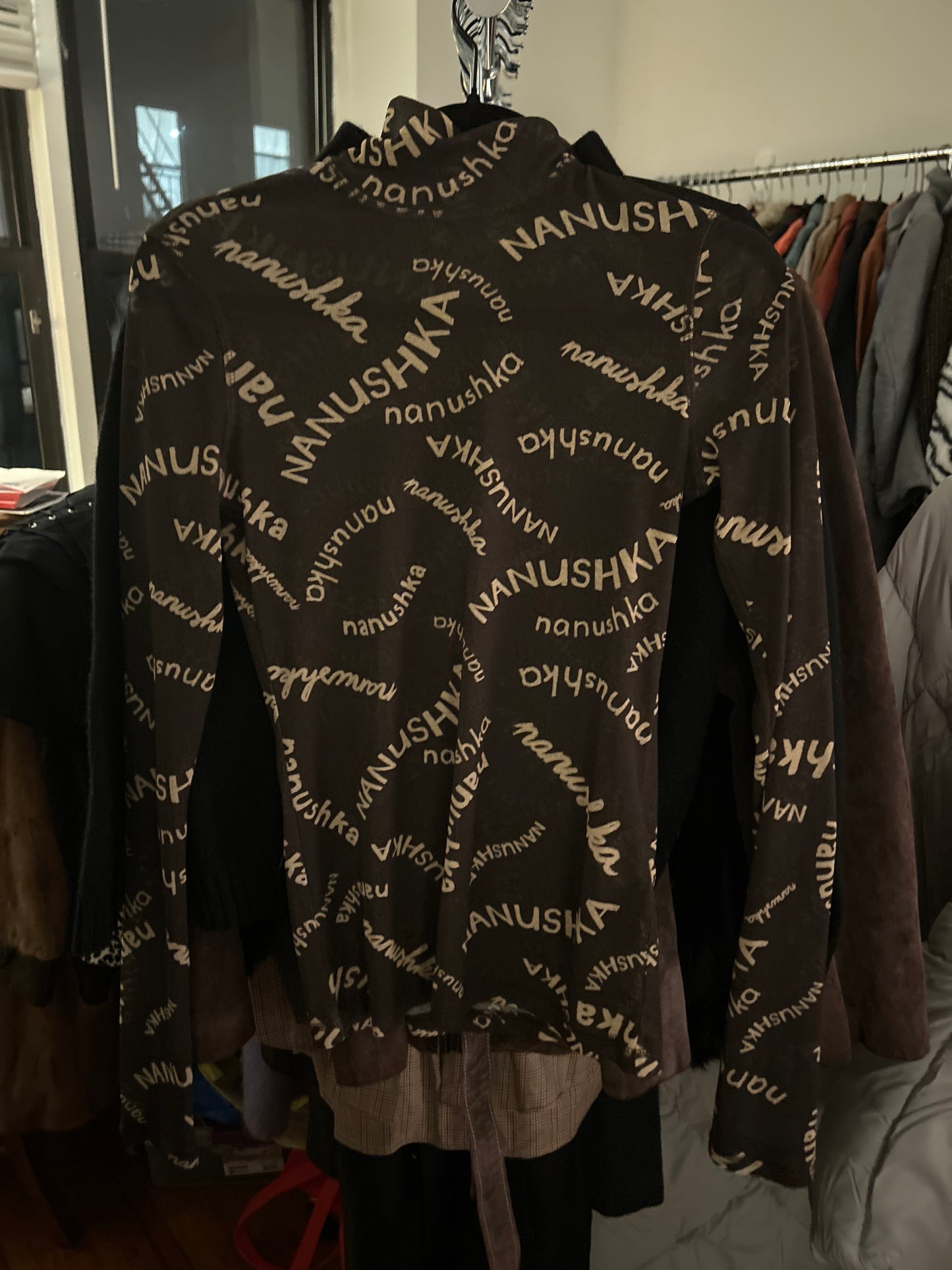 Nanushka sheer turtleneck