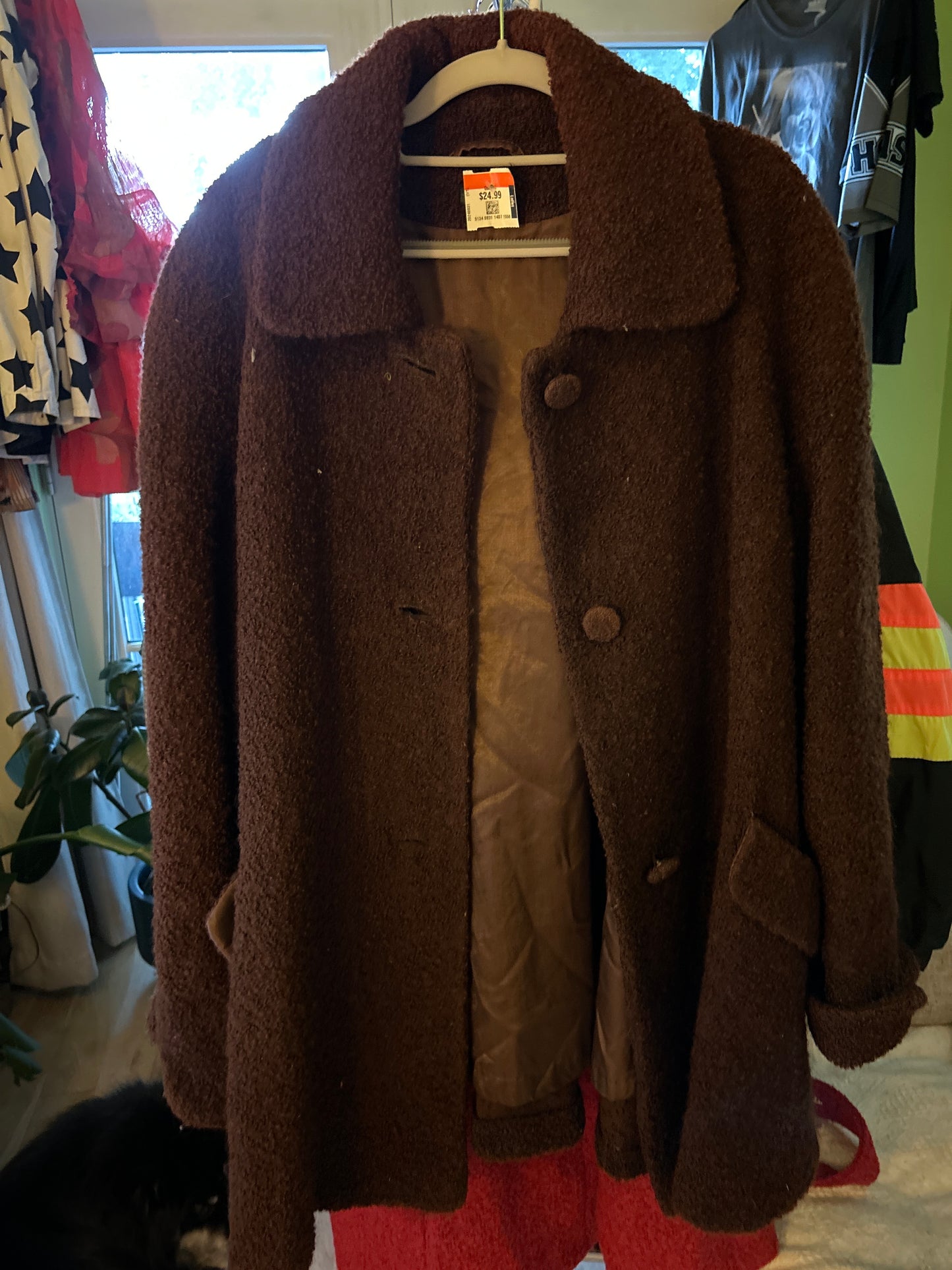 Utex burgundy coat