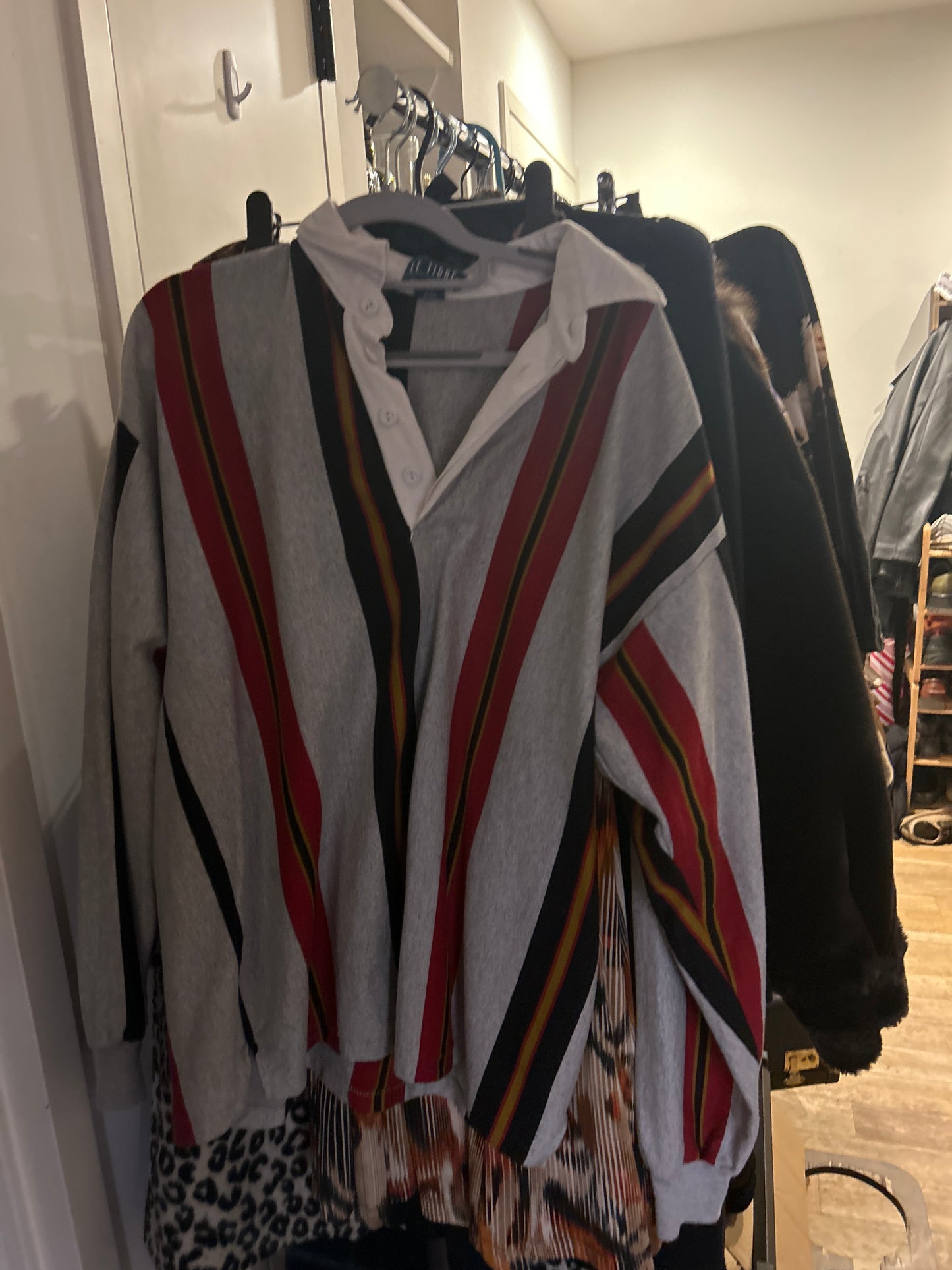 Le Tigre striped rugby top
