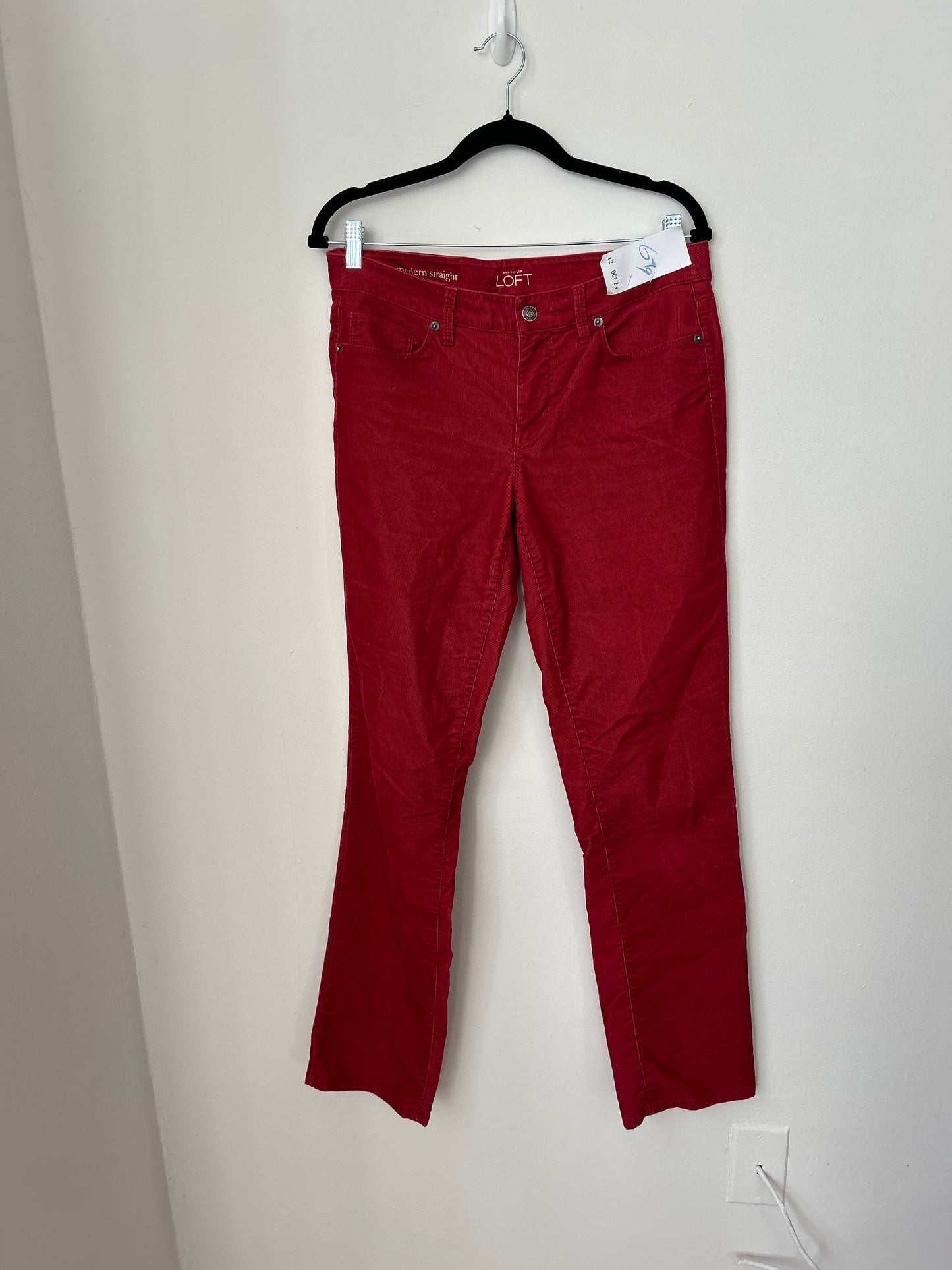 Red corduroy pants