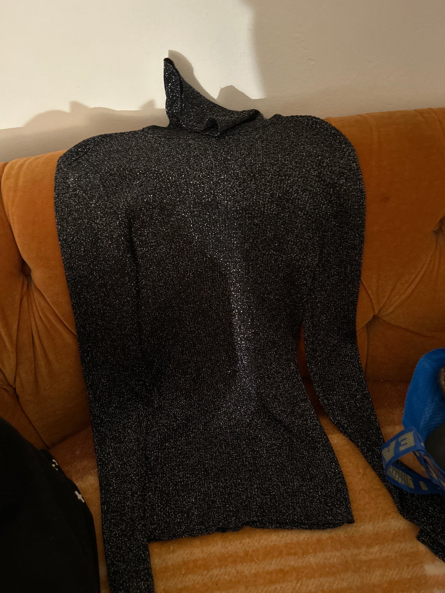 Silver sparkle turtleneck