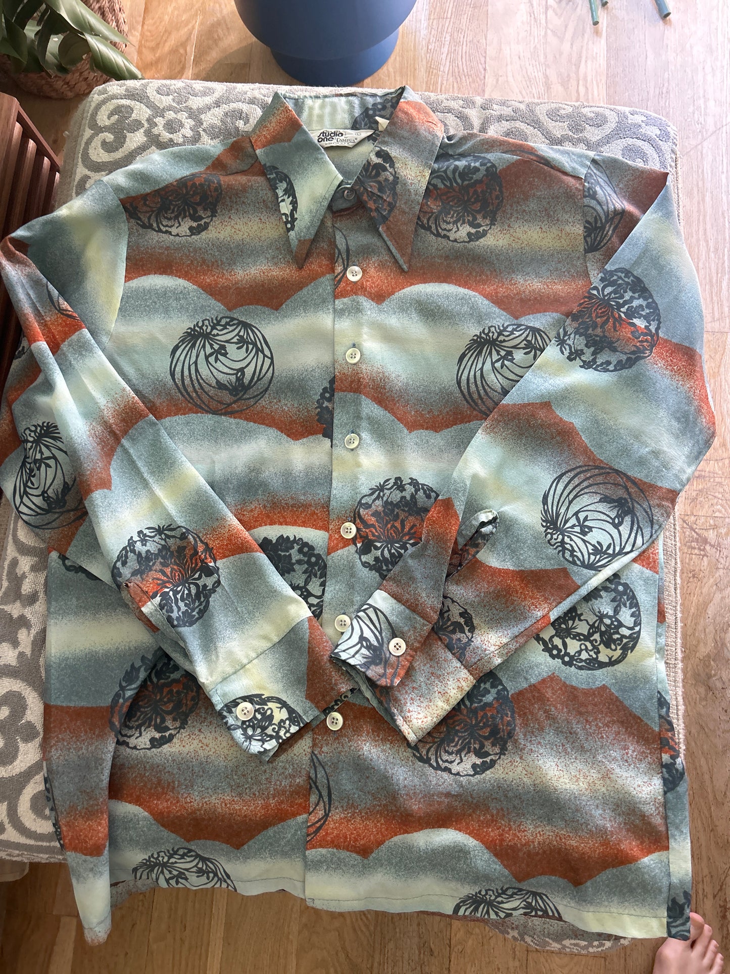 70s button up