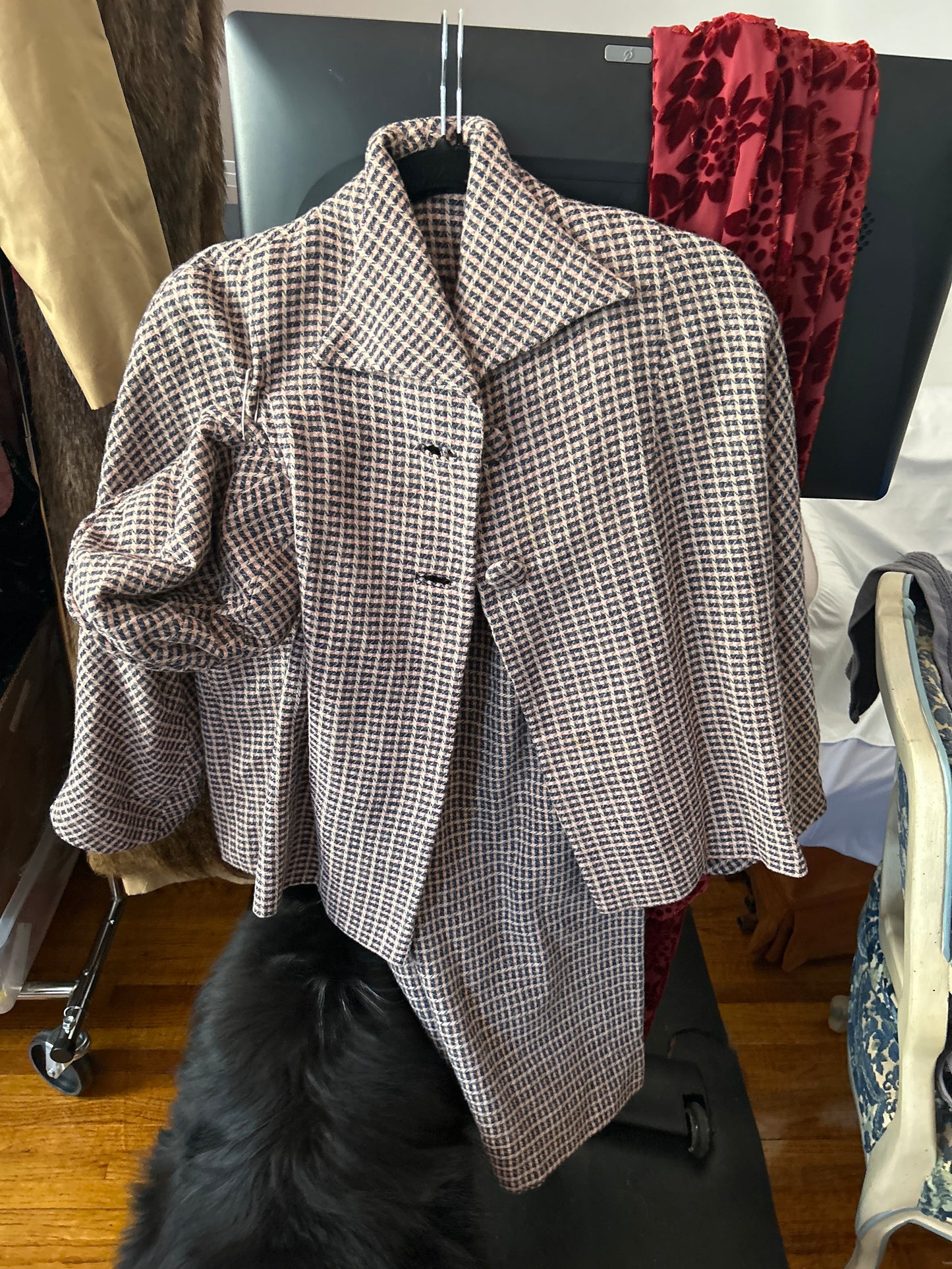 JM 4 piece suit pink plaid 227