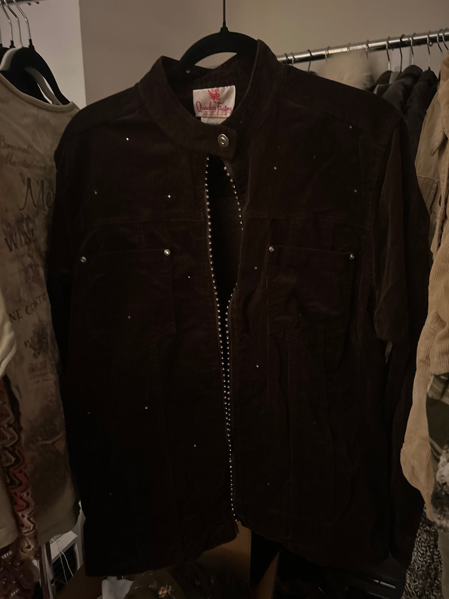 Quacker factory brown corduroy jacket