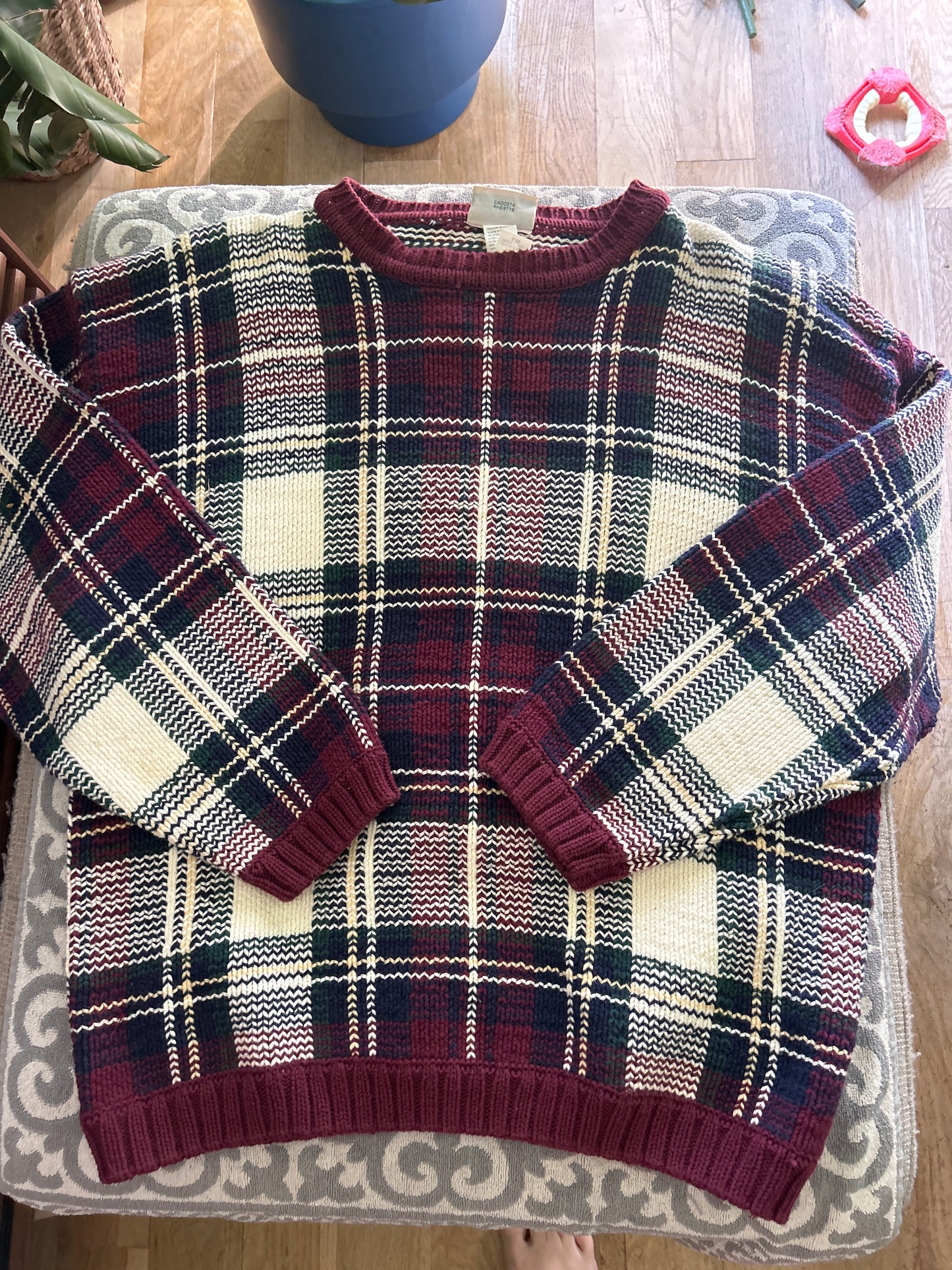 Northern reflections plaid sweater