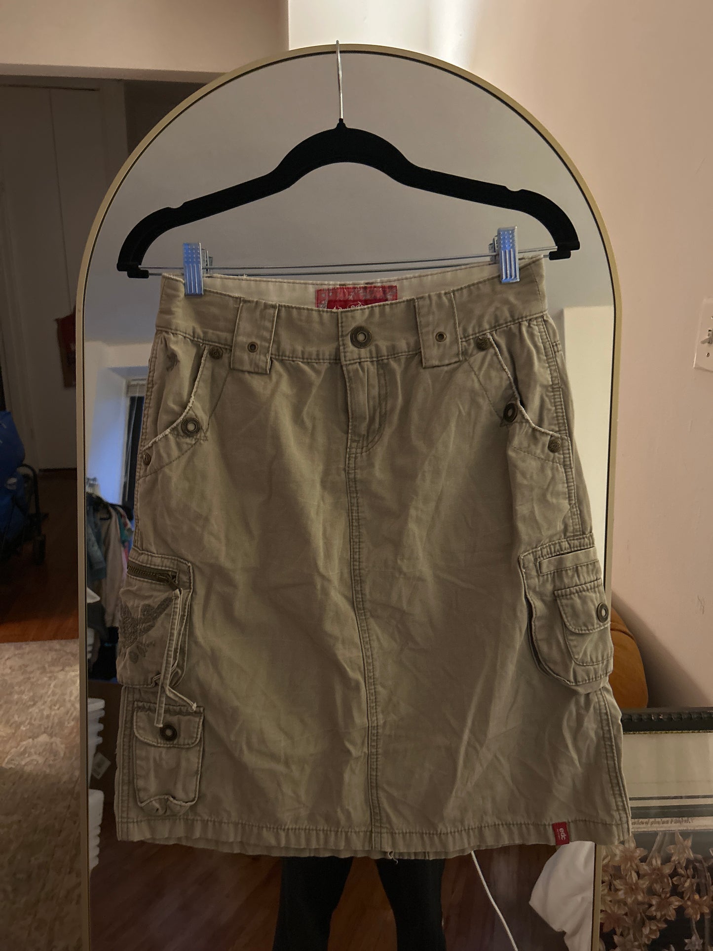 Edc khaki cargo skirt