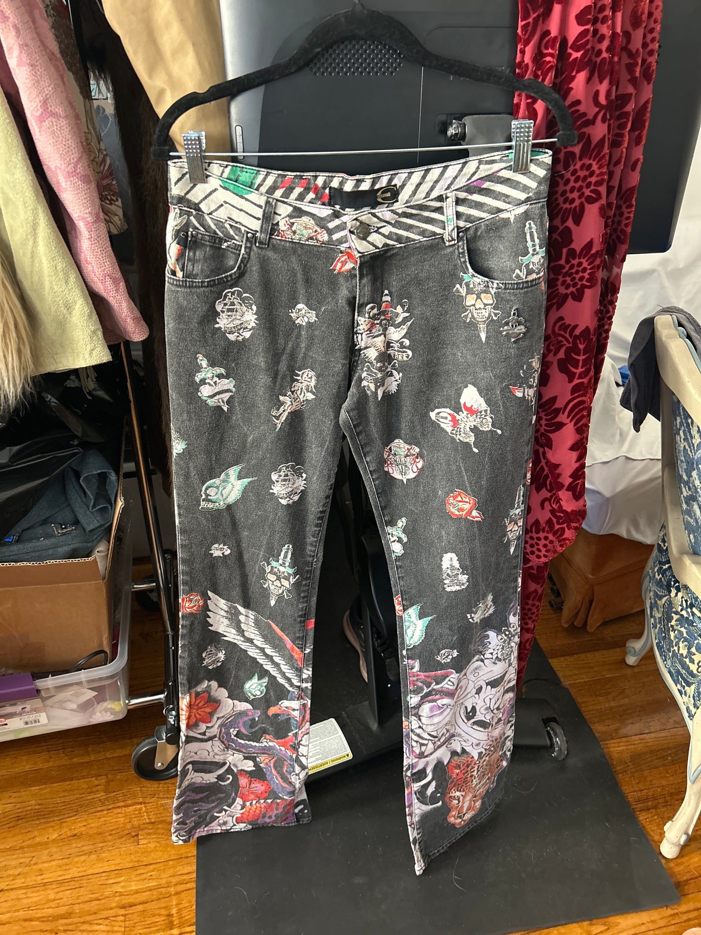 JM Cavalli print jeans 217