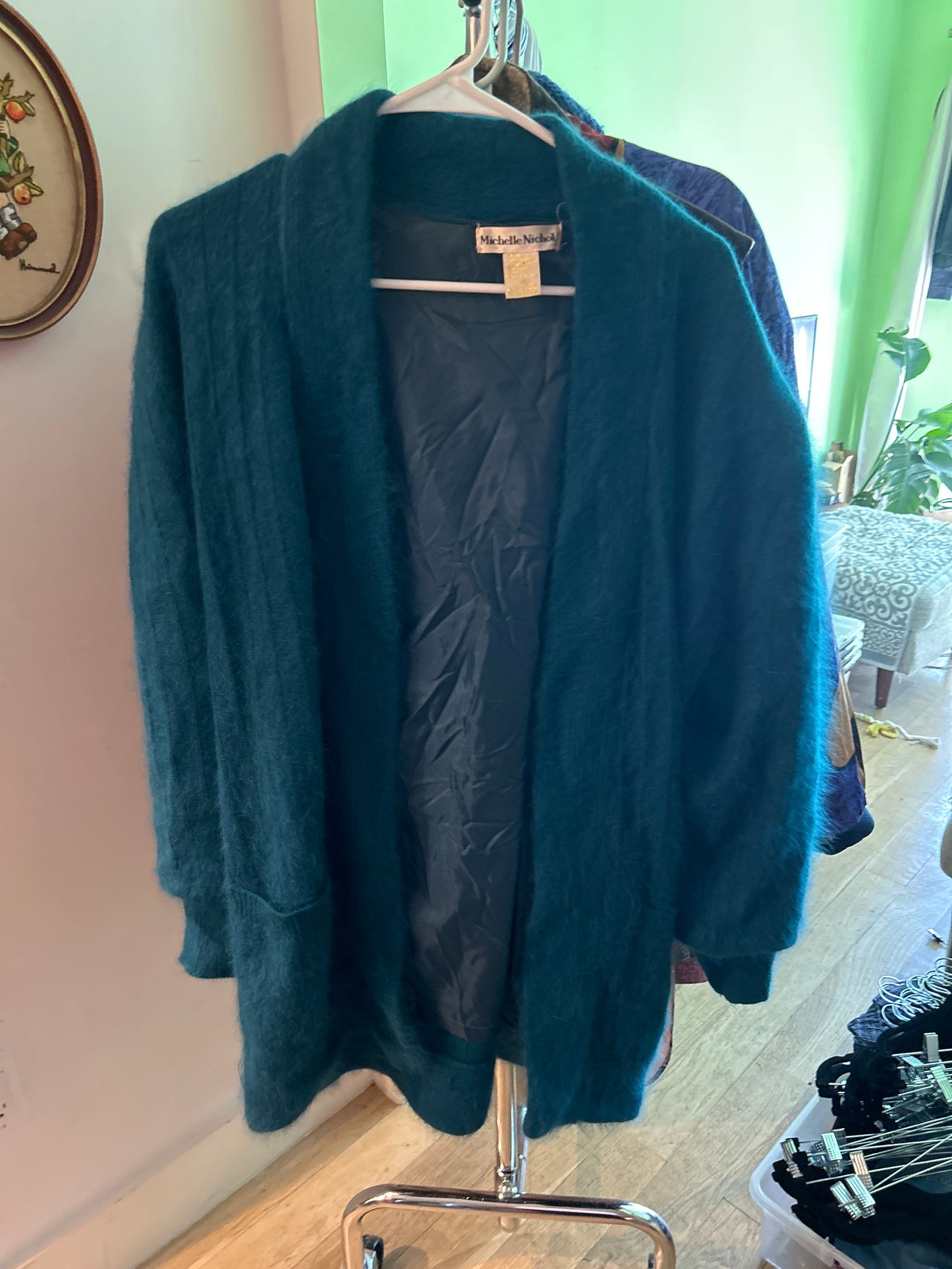 Michelle Nichol angora cardigan