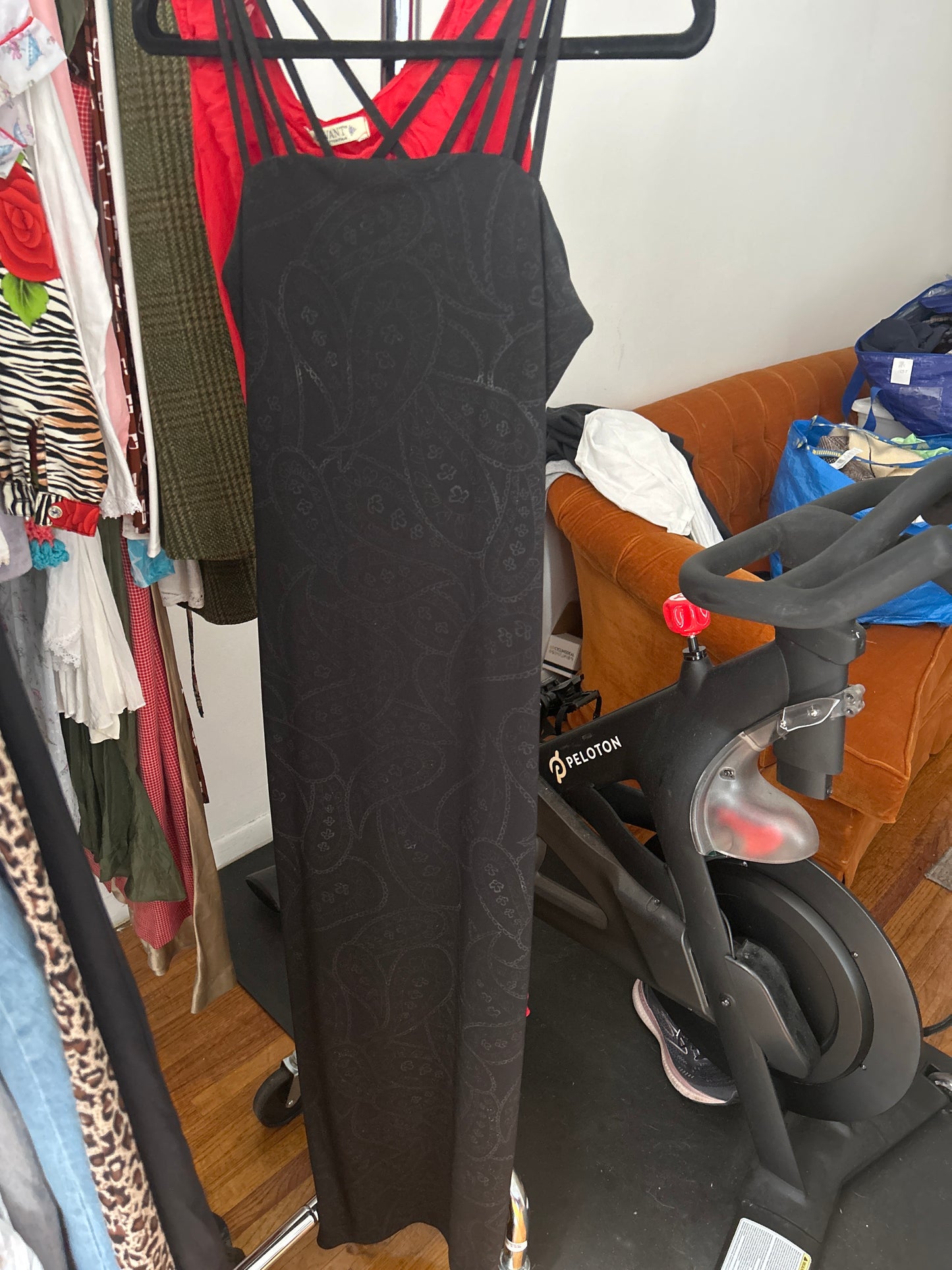 Yessica black dress paisley print 01508M