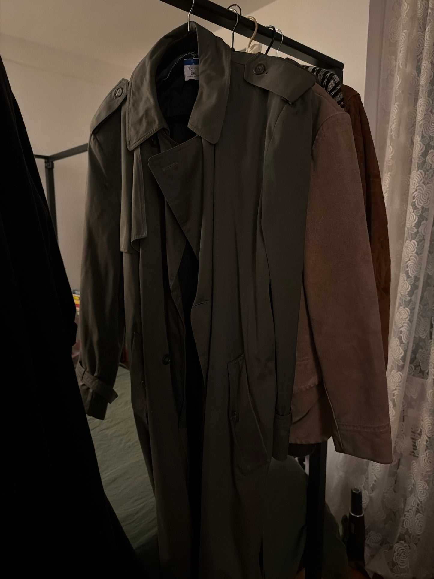 Dark green trench