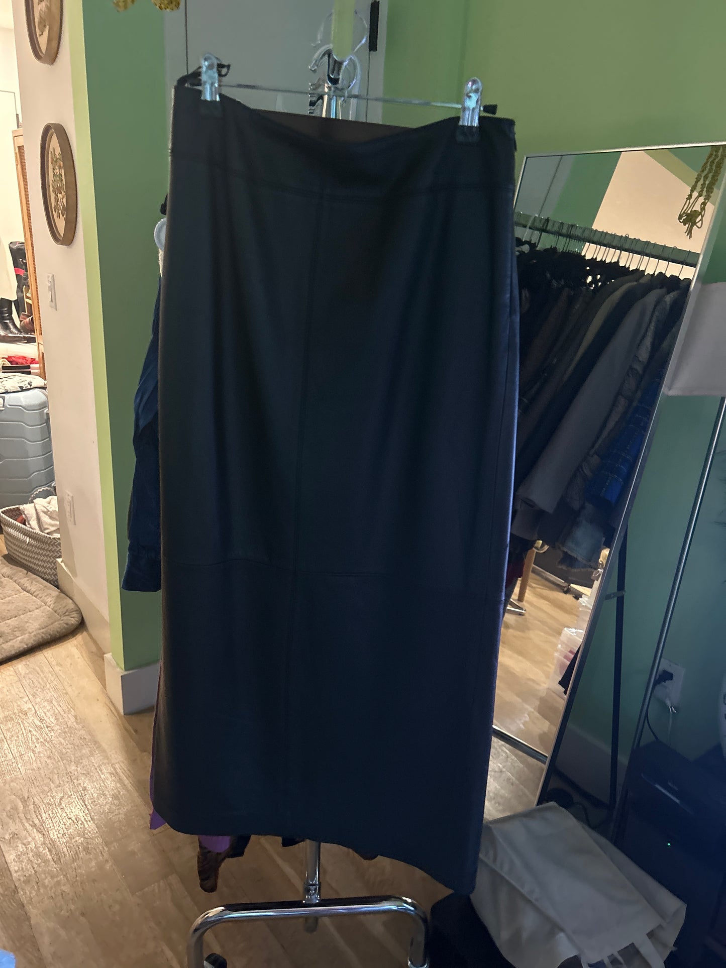 Ralph Lauren leather maxi skirt