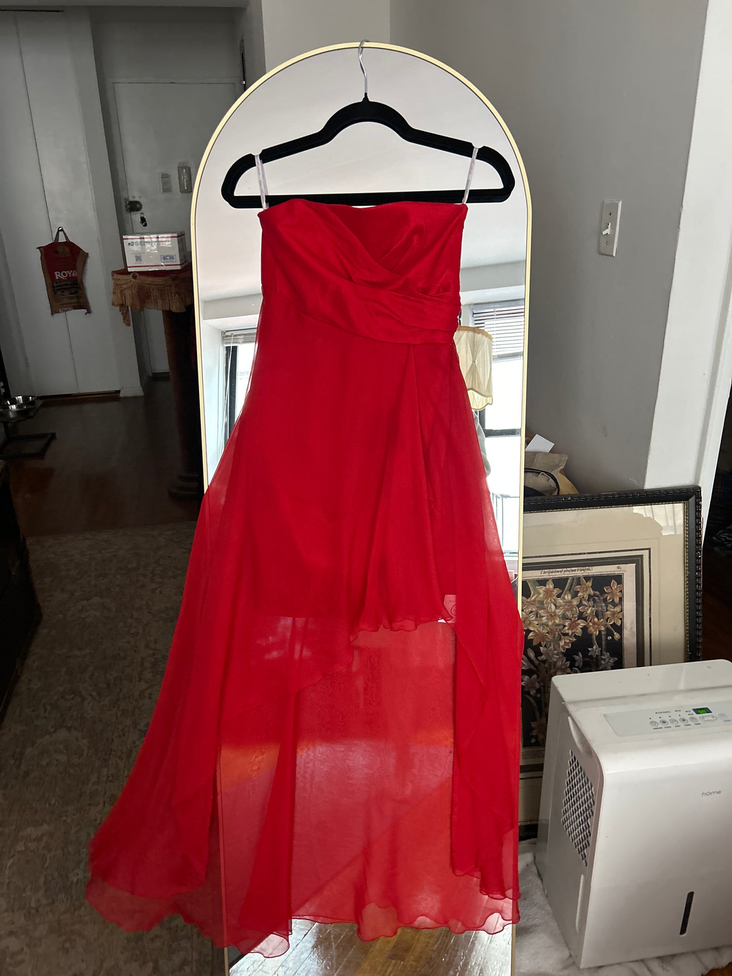 Jessica McClintock red evening dress 01508E