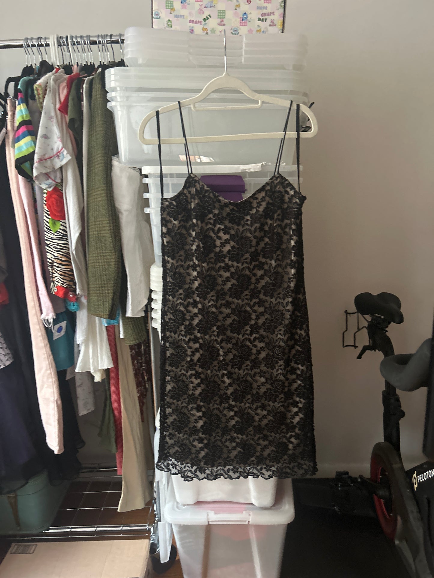Scarlett black floral lace dress