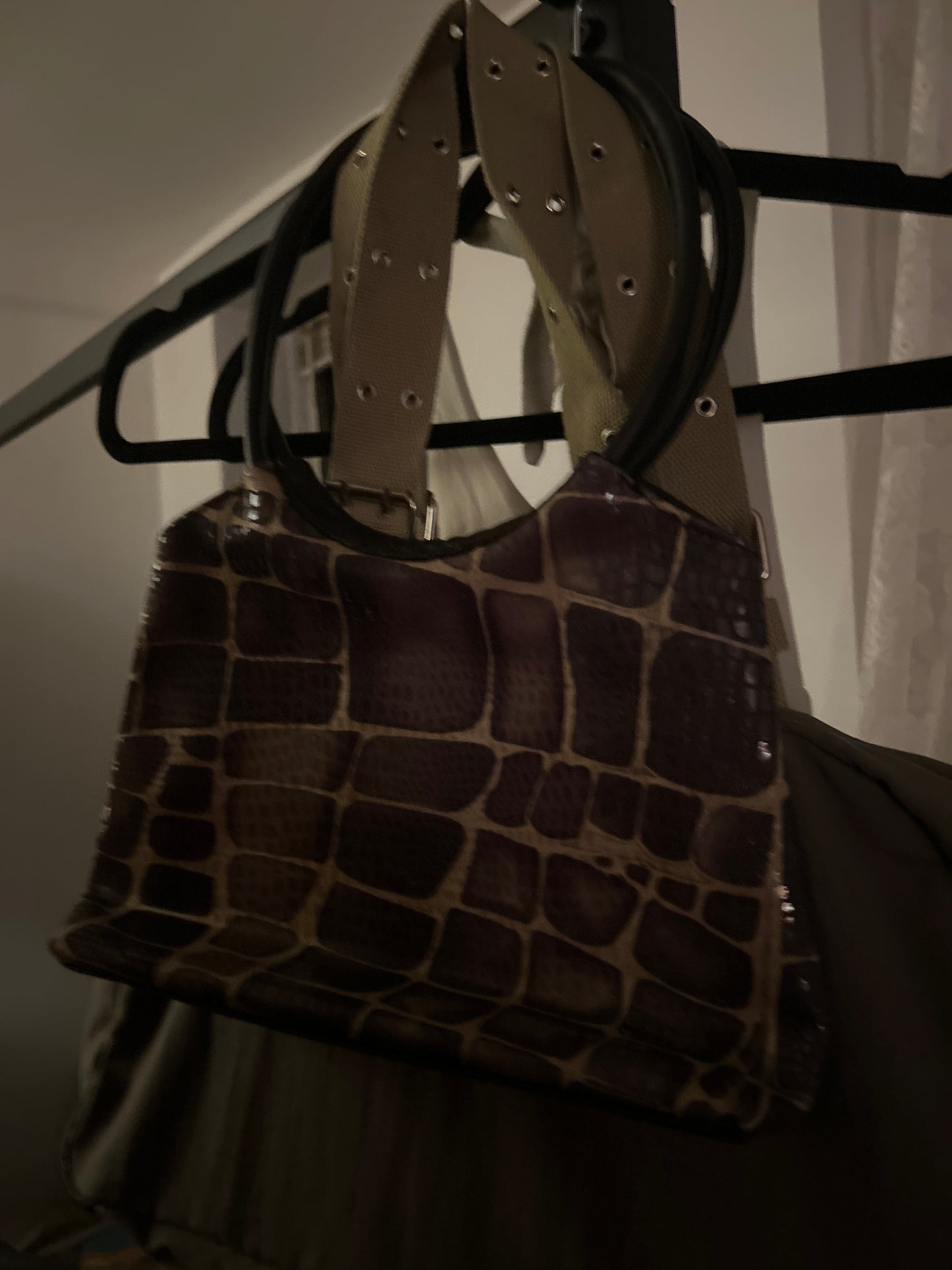 Zebra print bag