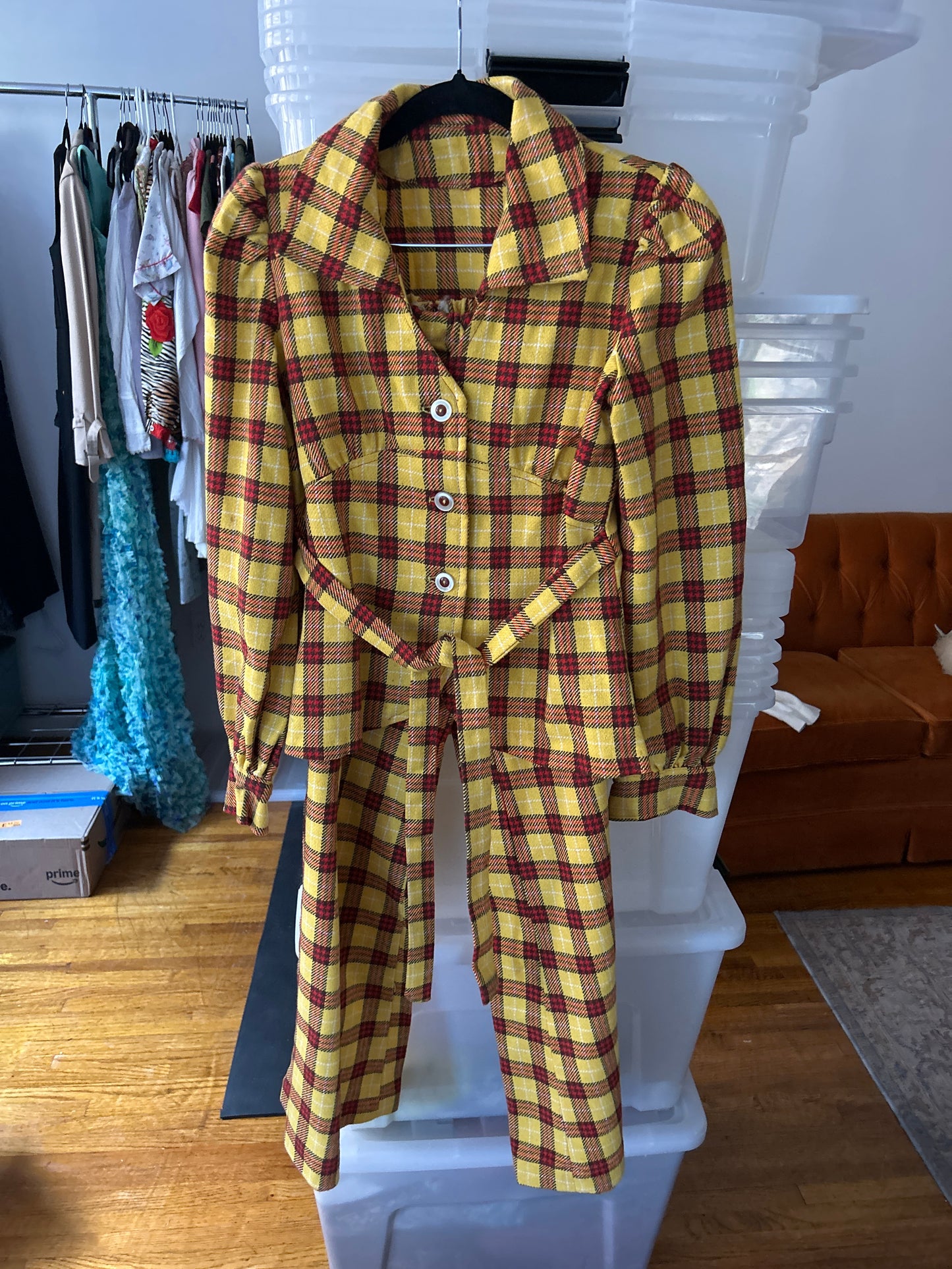 70s plaid suit JM 303