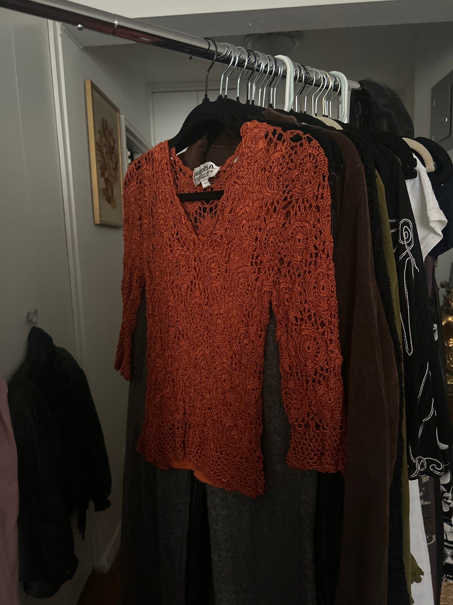 Rust crochet top
