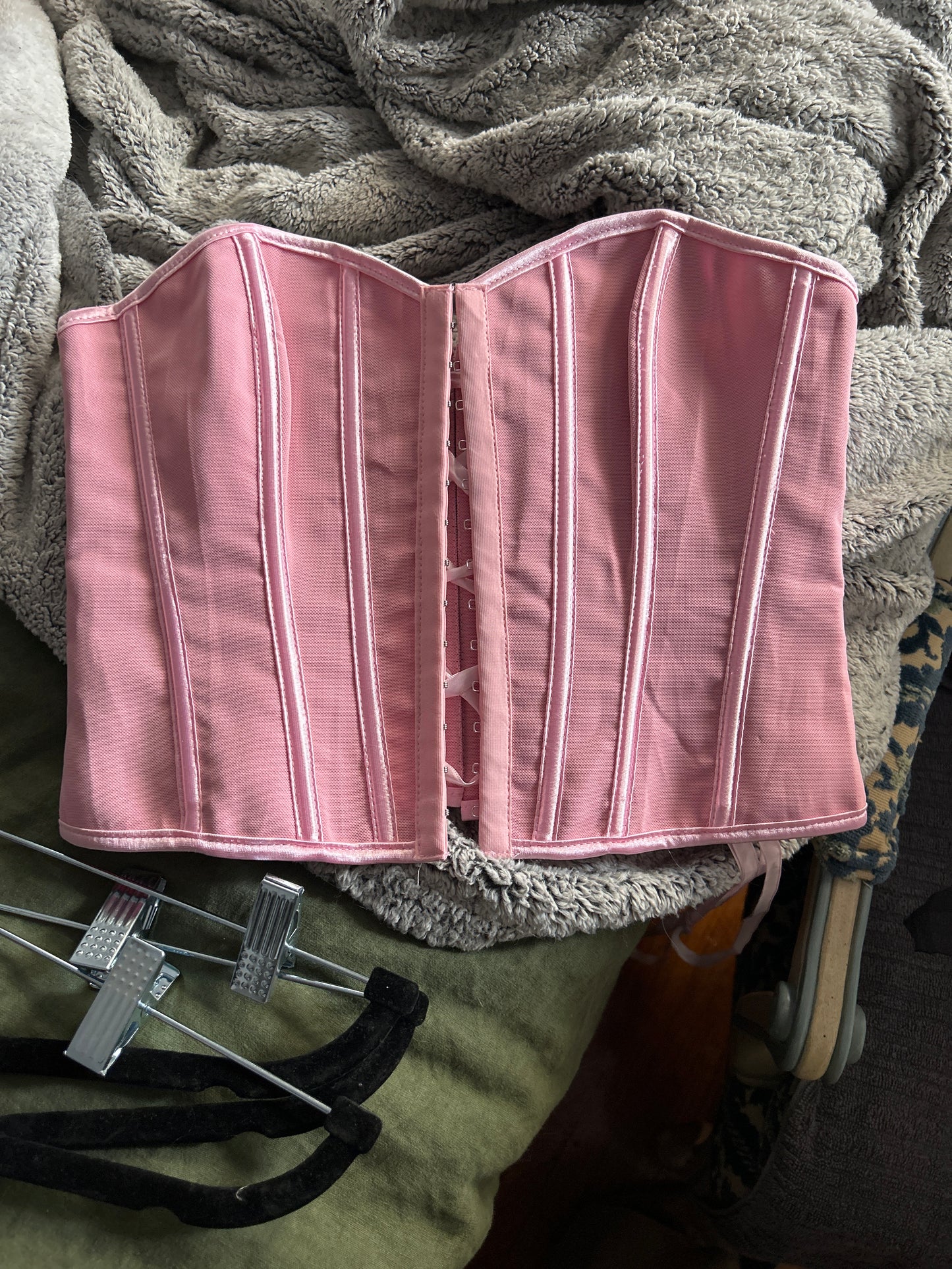 Pink corset top