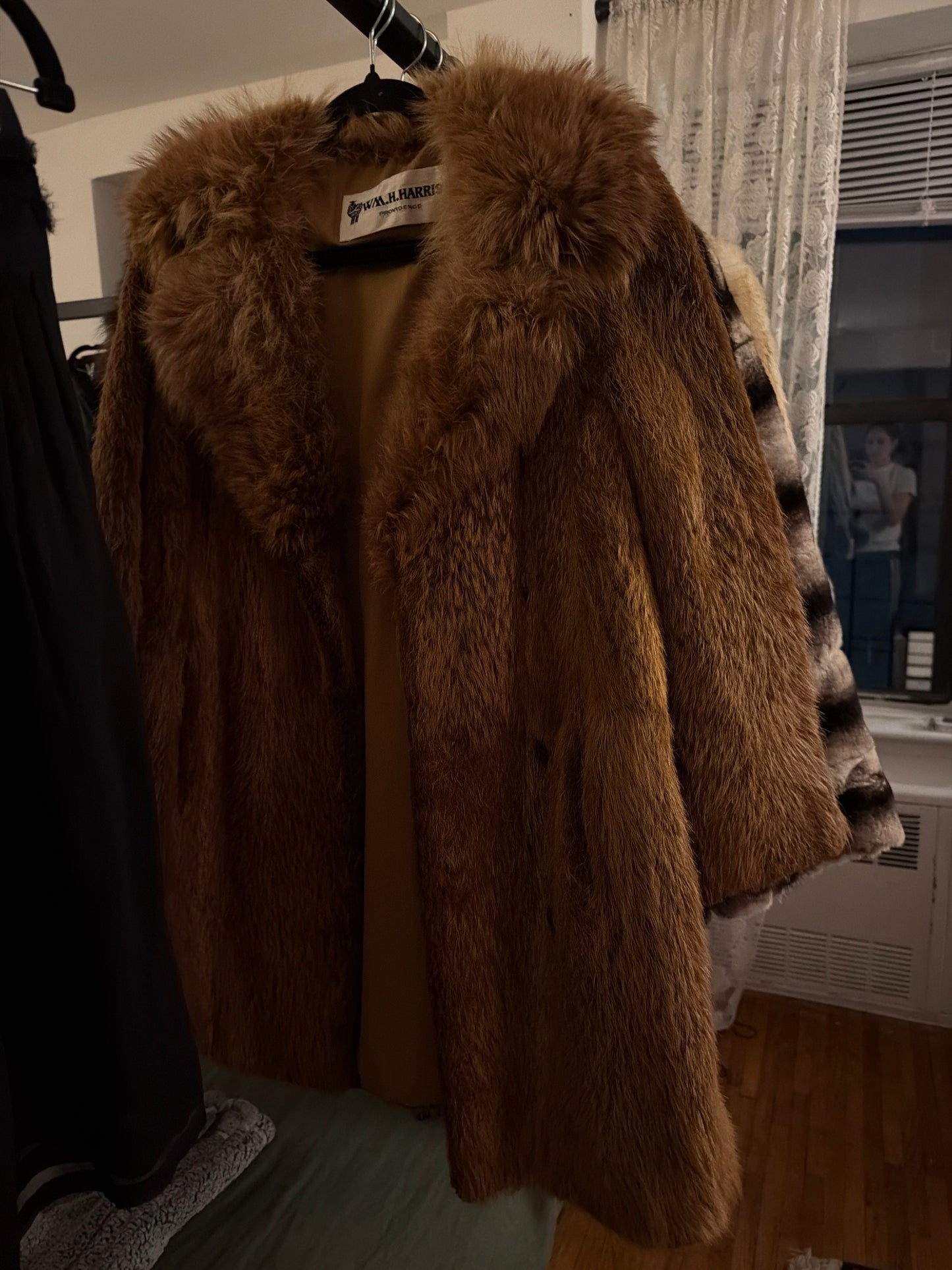 Brown beaver / fox jacket JM 4