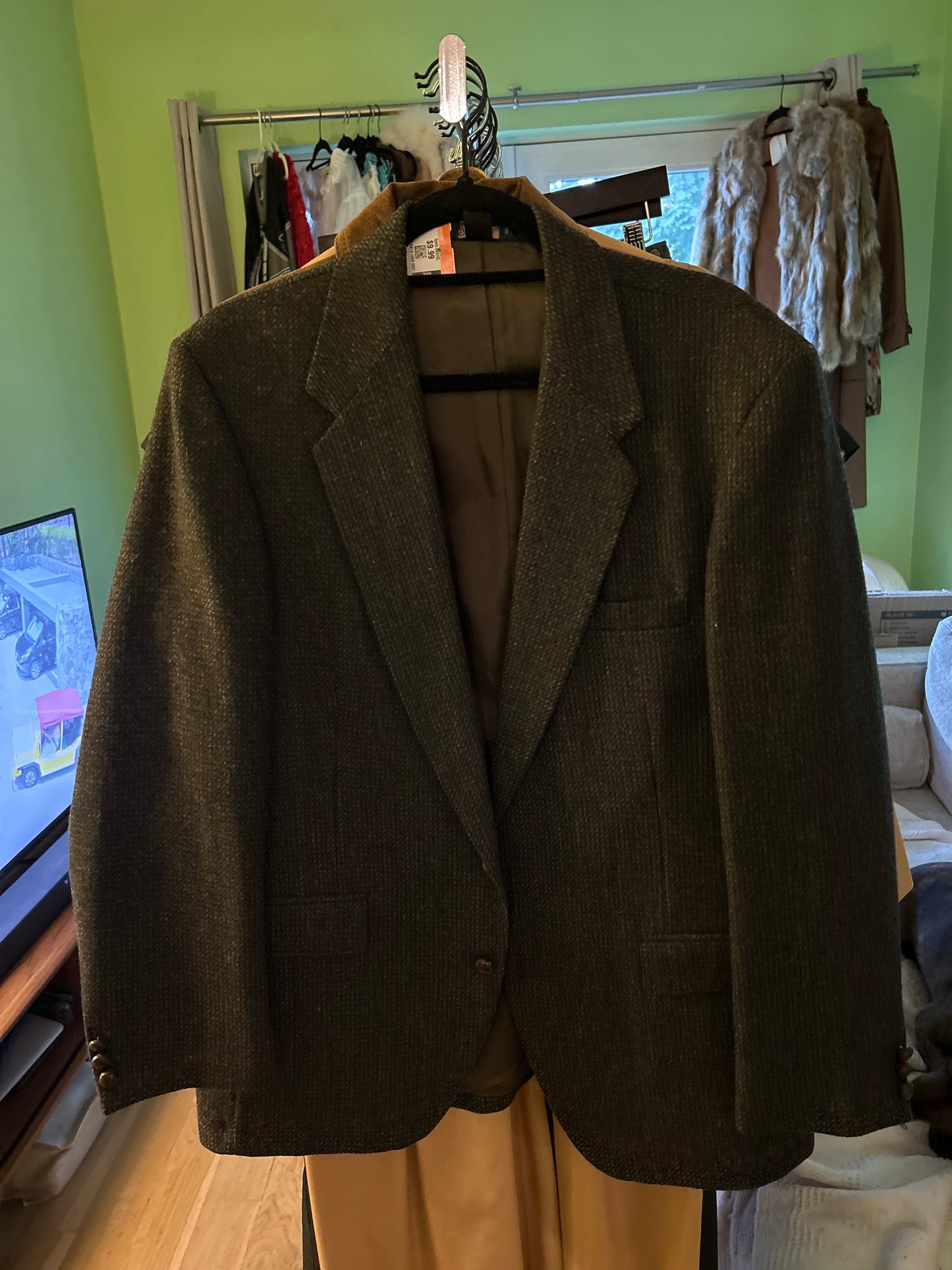 Oversized wool blazer